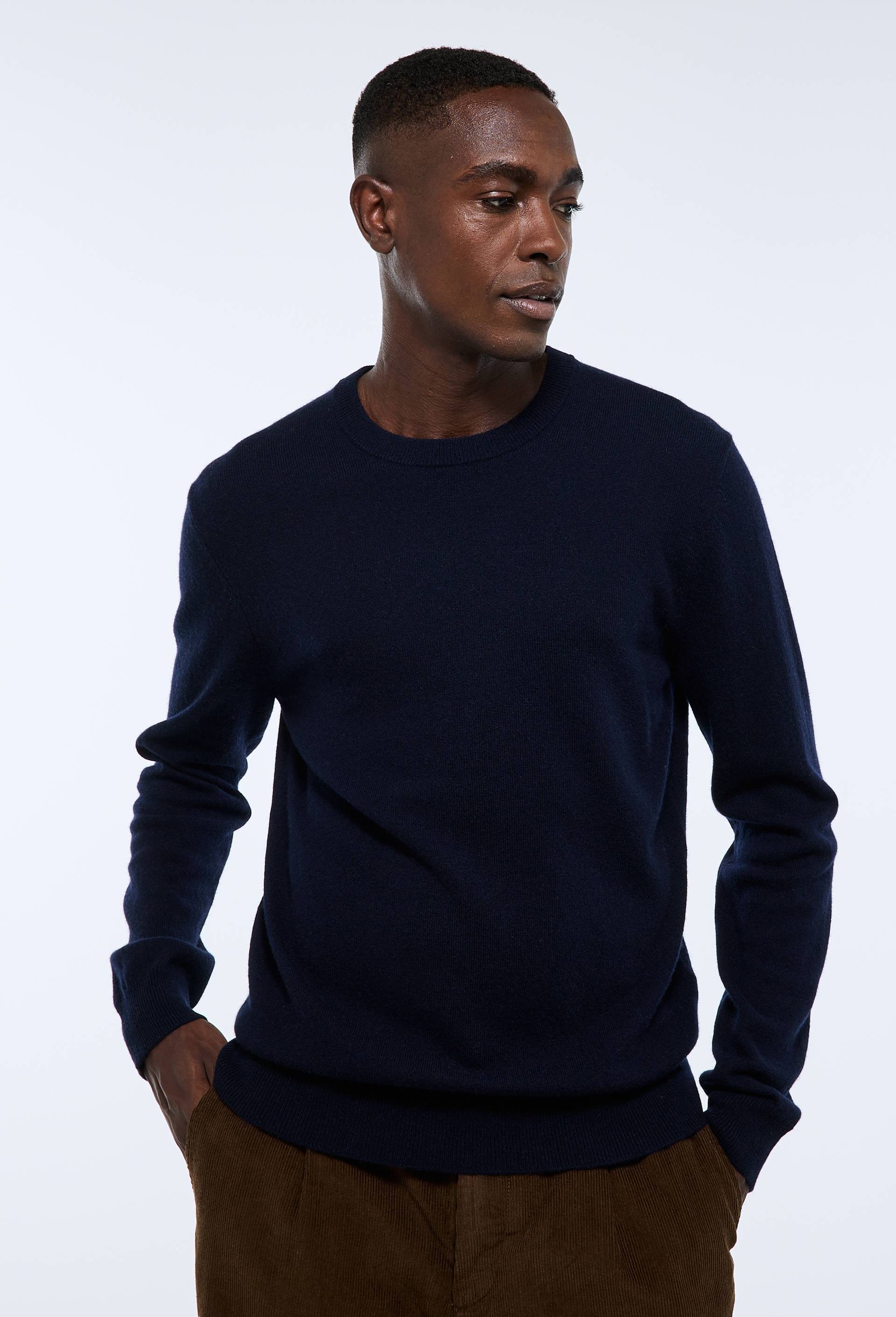 Pull col rond en mélange laine et cachemire - MONOPRIX - Modalova