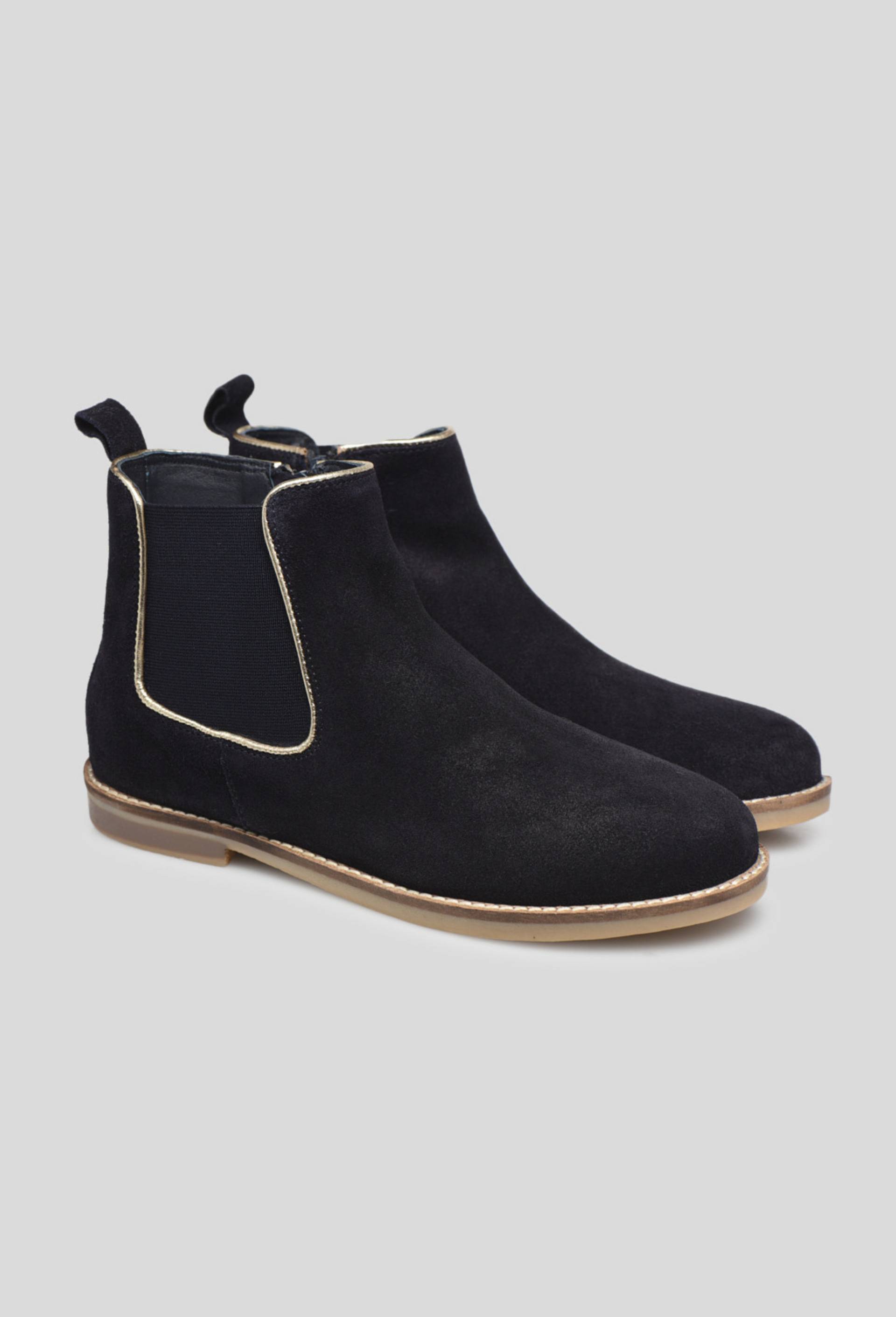 Bottines chelsea cuir, Bleu foncé, large image number 0
