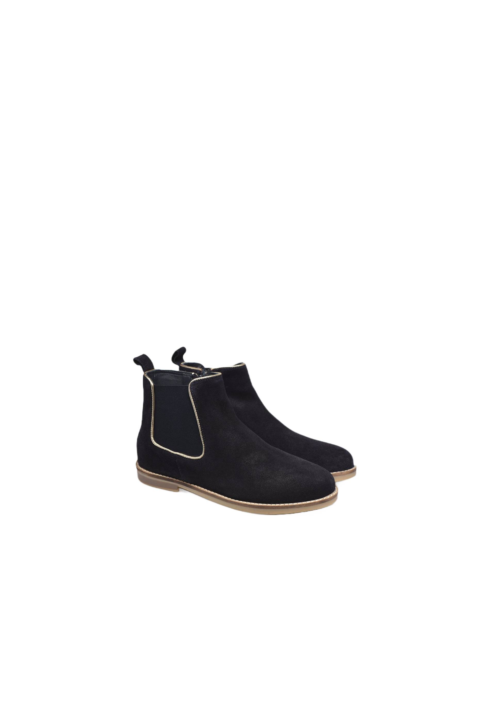 Bottines chelsea cuir, Bleu foncé, large image number 3
