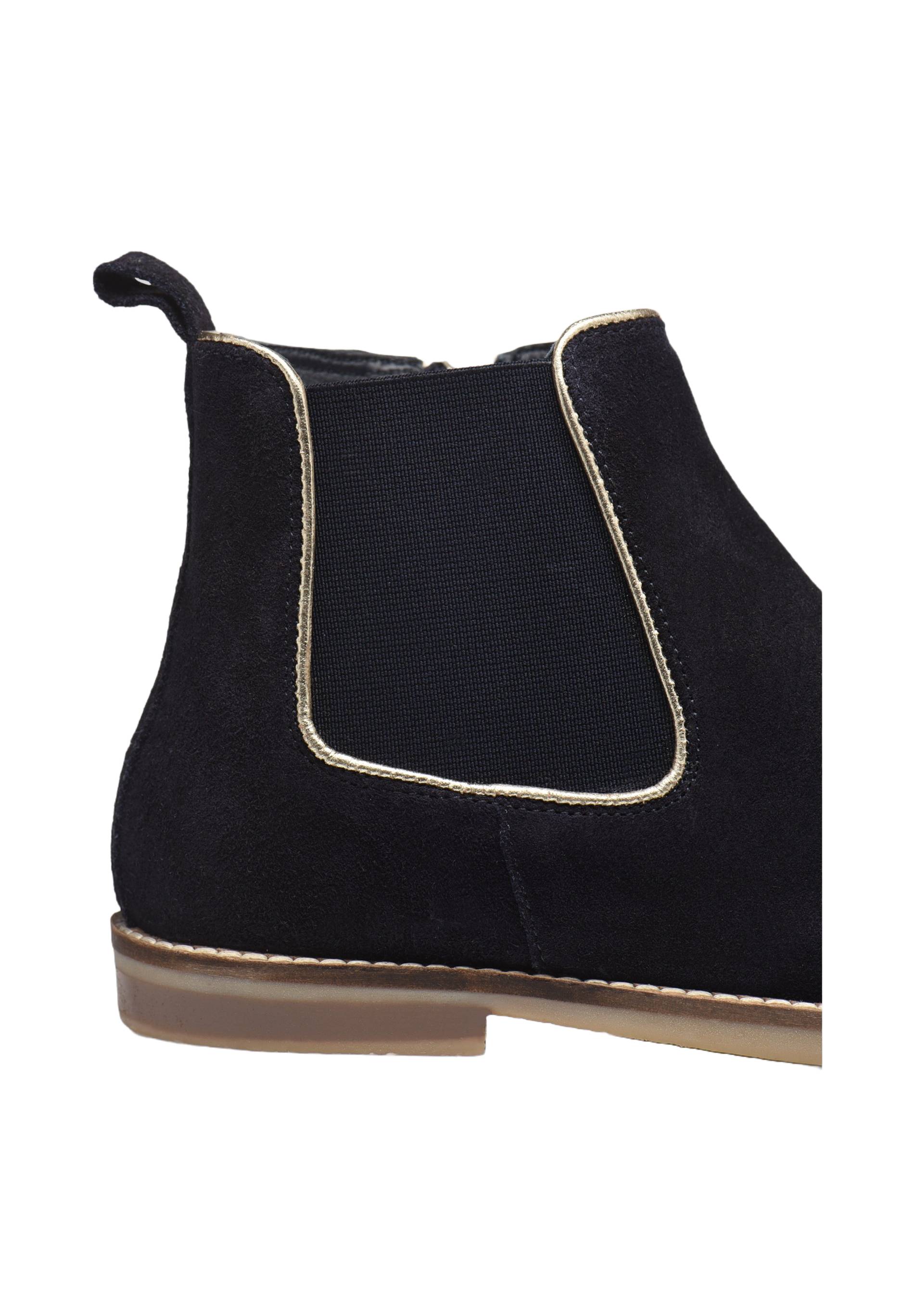 Bottines chelsea cuir, Bleu foncé, large image number 5.0