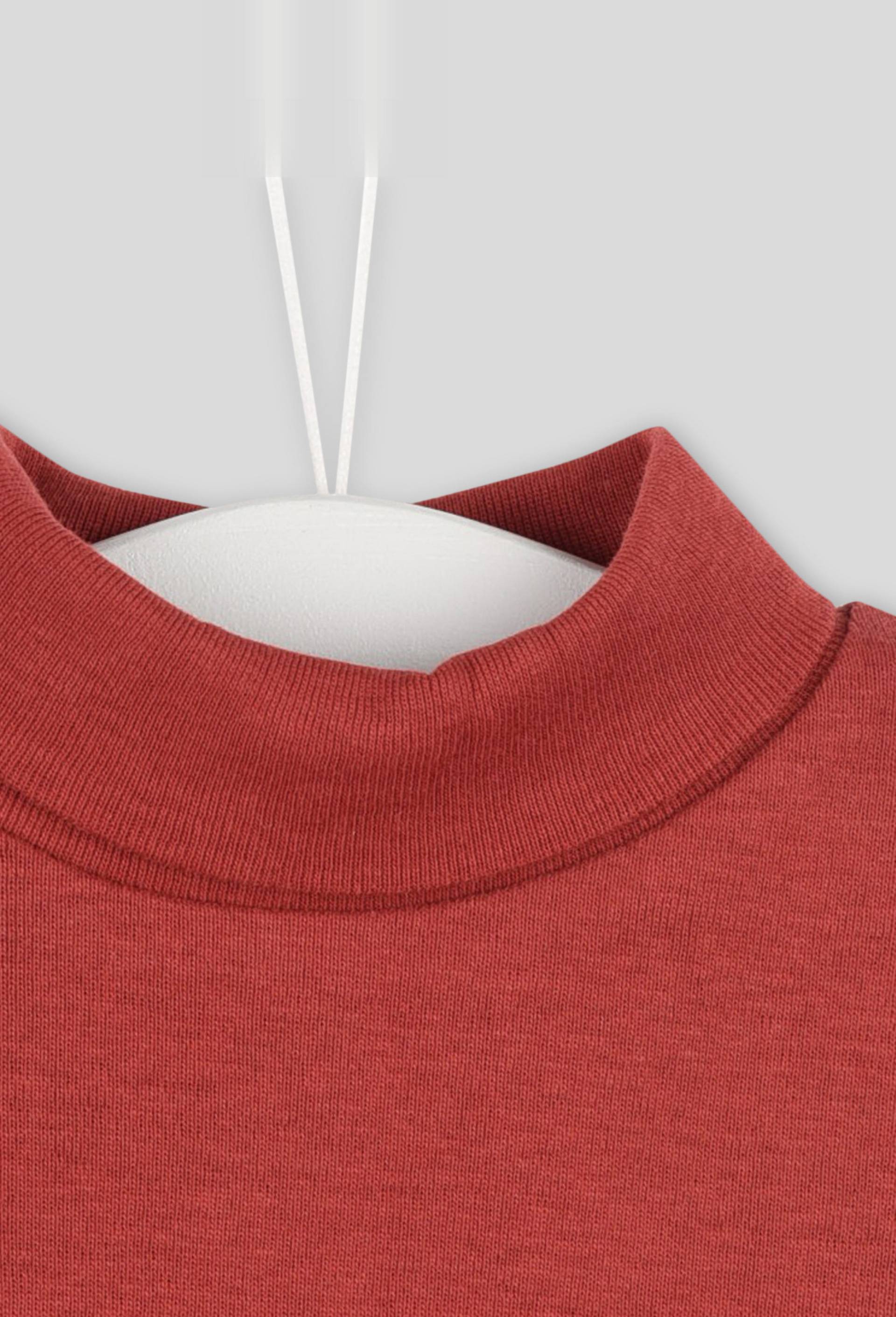 Sous-pull en coton BIO, Rouge foncé, large image number 2
