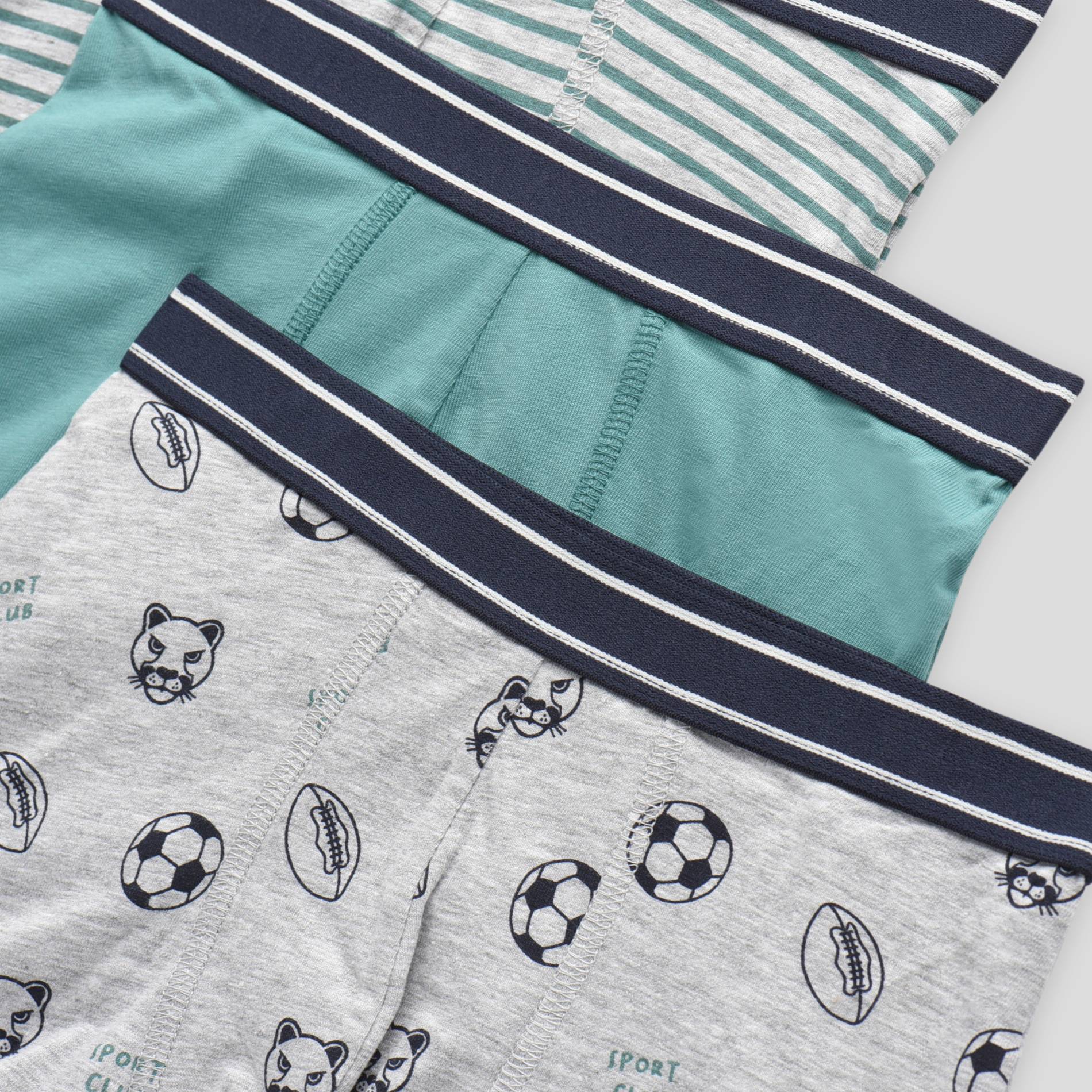 Lot de 3 boxers de sport, Vert foncé, large image number 2