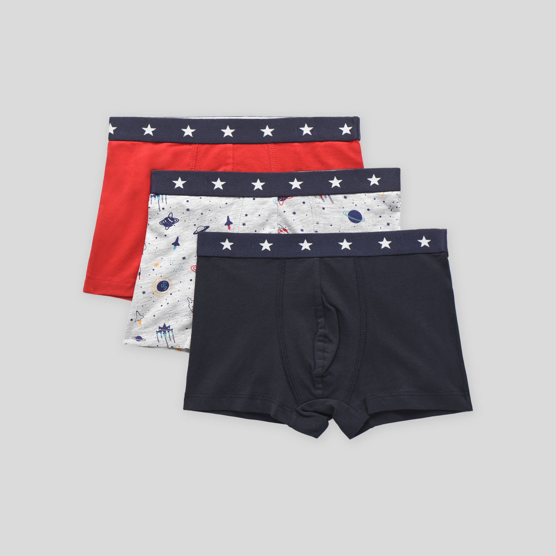 Lot de 3 boxers imprimés, Rouge, large image number 0.0