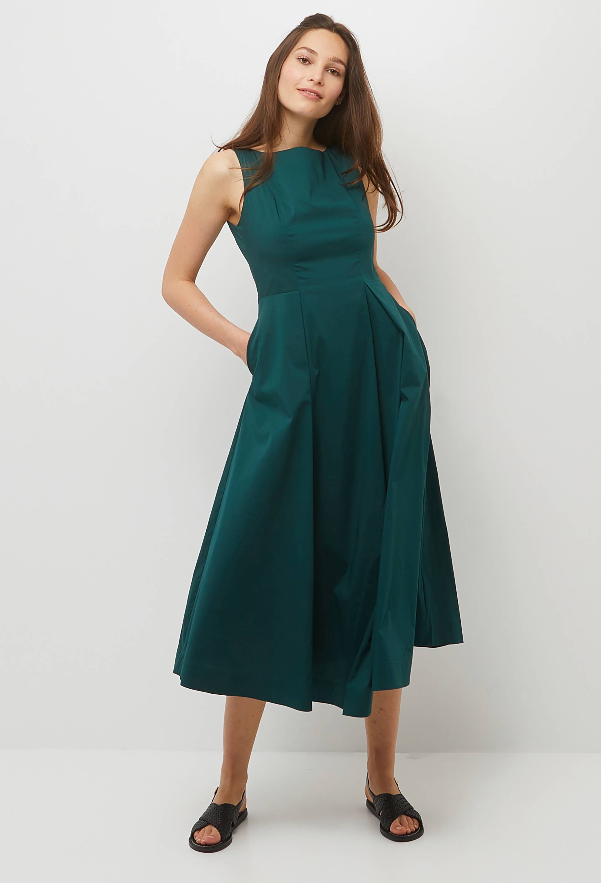 Robe longue sans manches, Vert foncé, large image number 0.0
