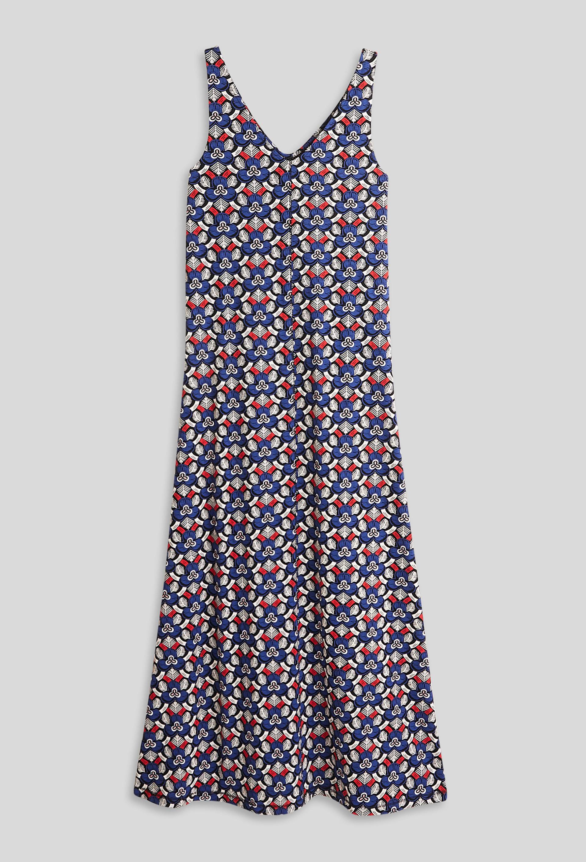 Robe imprimée en coton BIO, BLEU, large image number 2