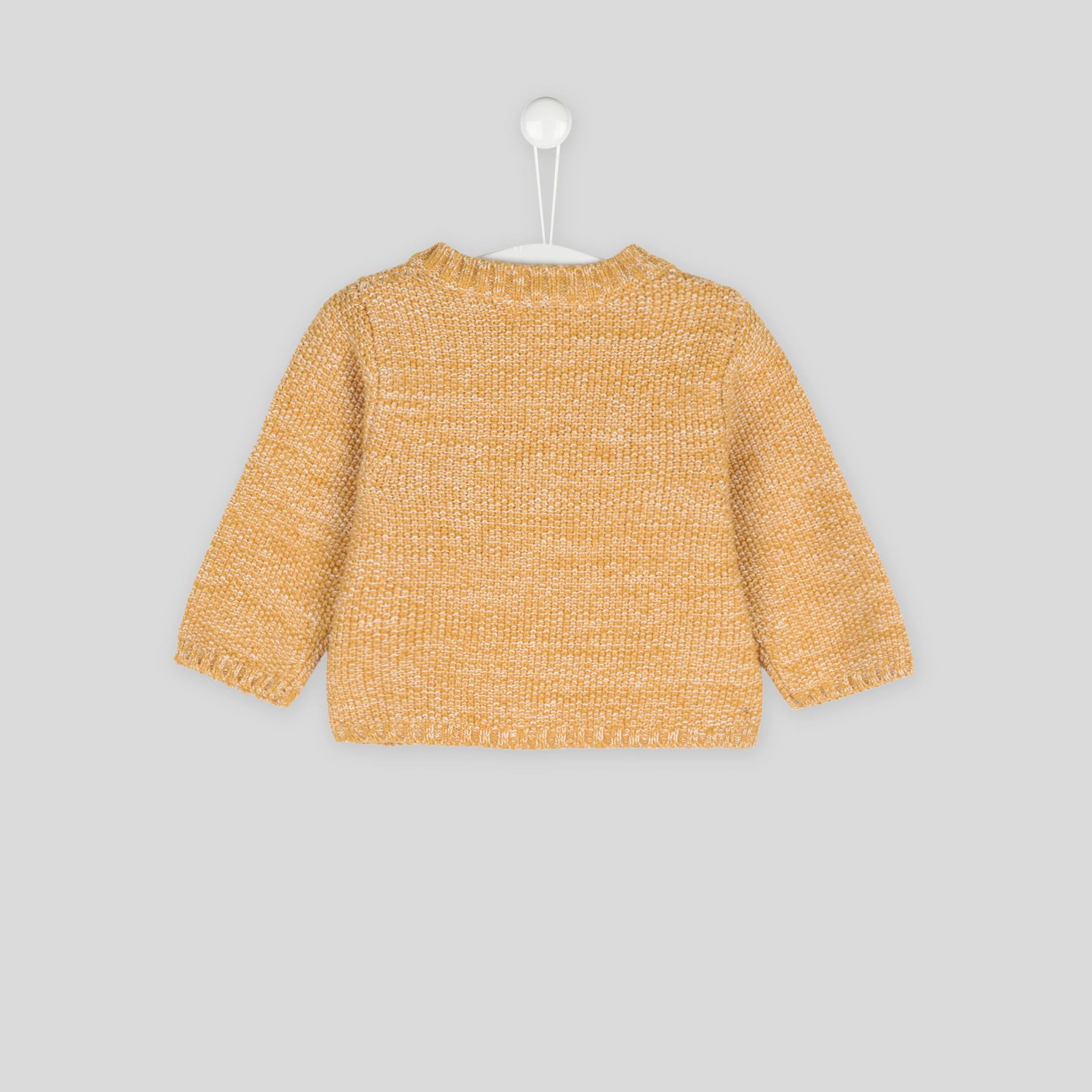 Cardigan en coton issu de l agriculture biologique certifié Oeko-tex, Jaune, large image number 1
