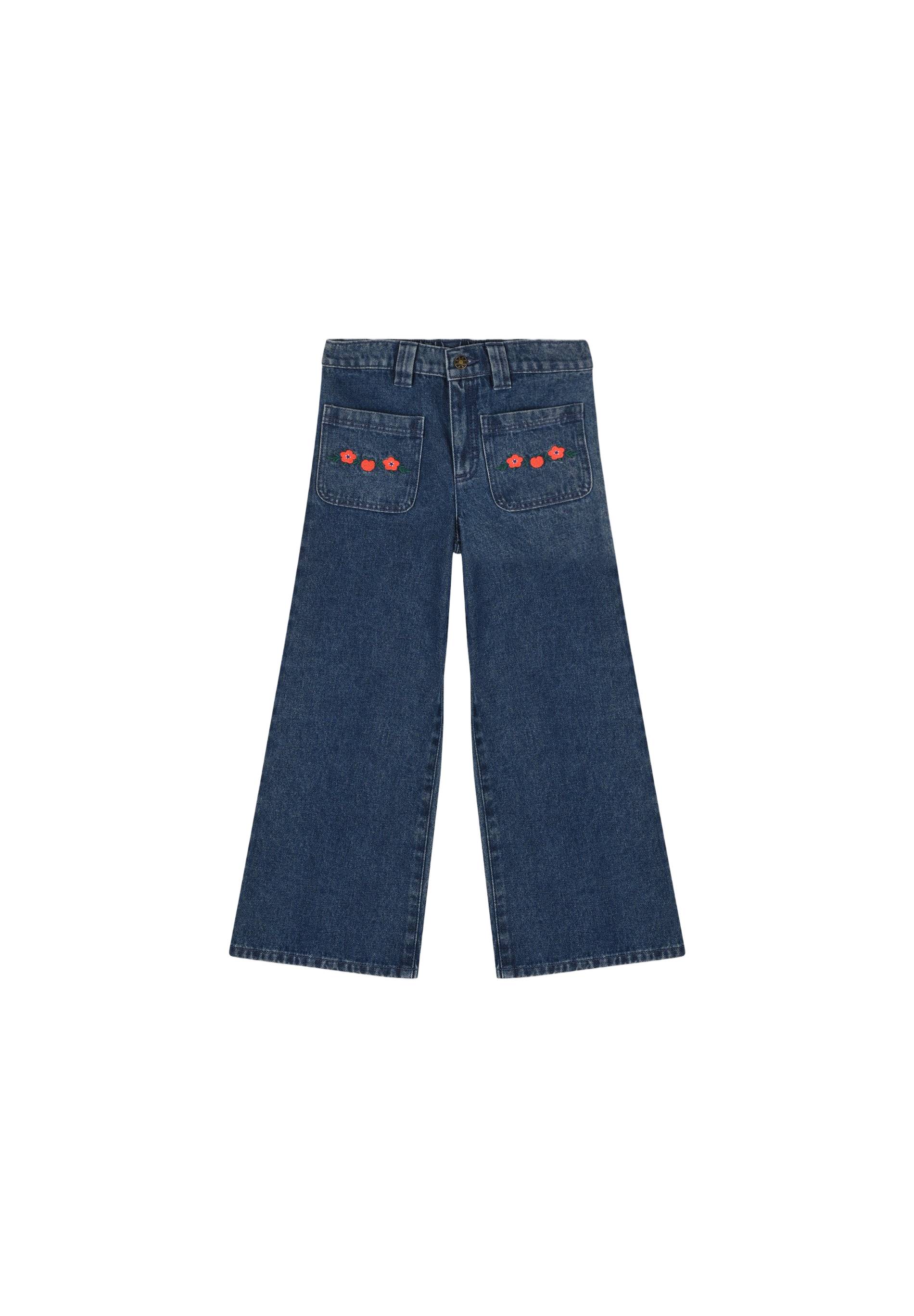 Jean large certifié Oekotex, Bleu foncé, large image number 3.0