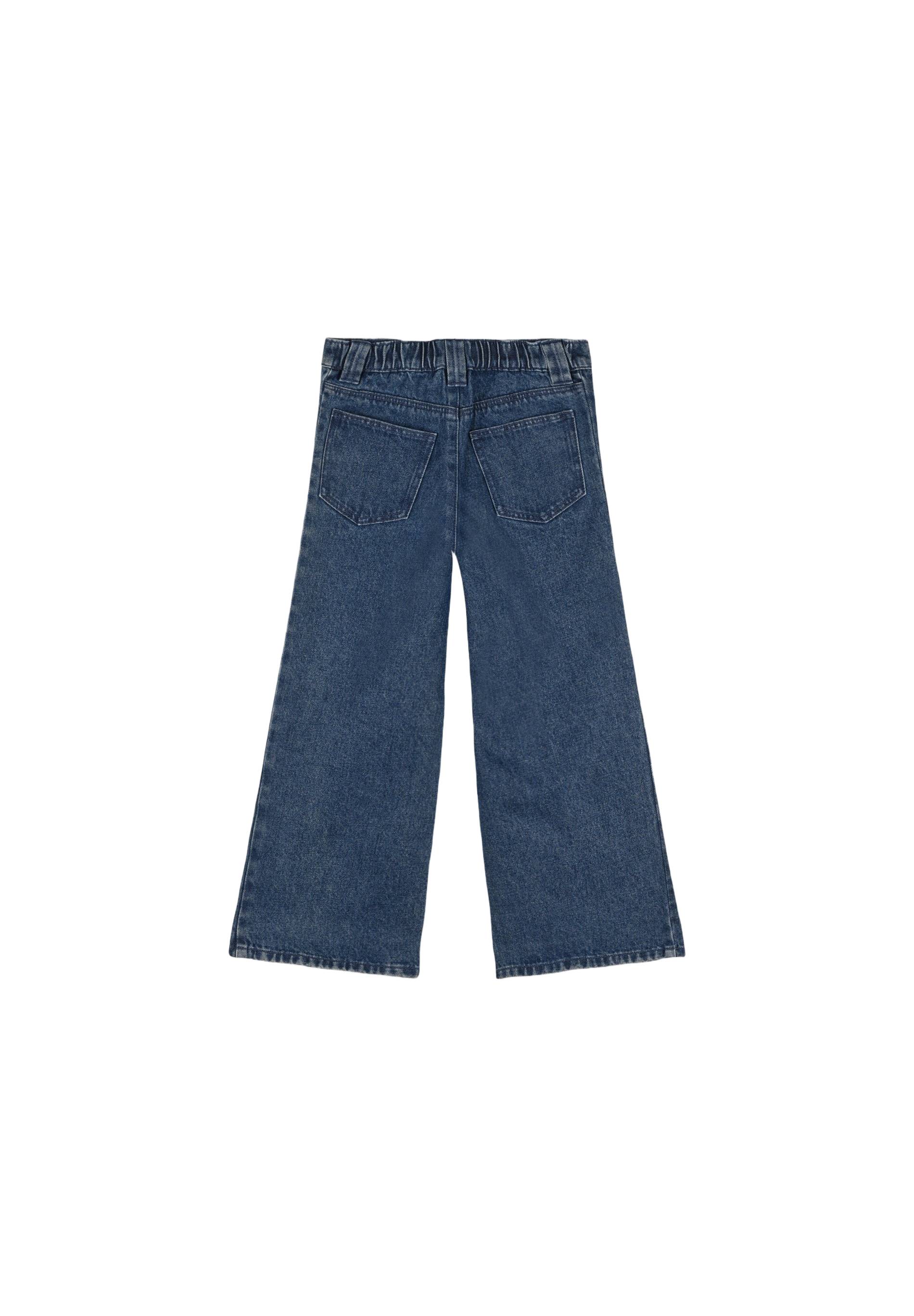 Jean large certifié Oekotex, Bleu foncé, large image number 4