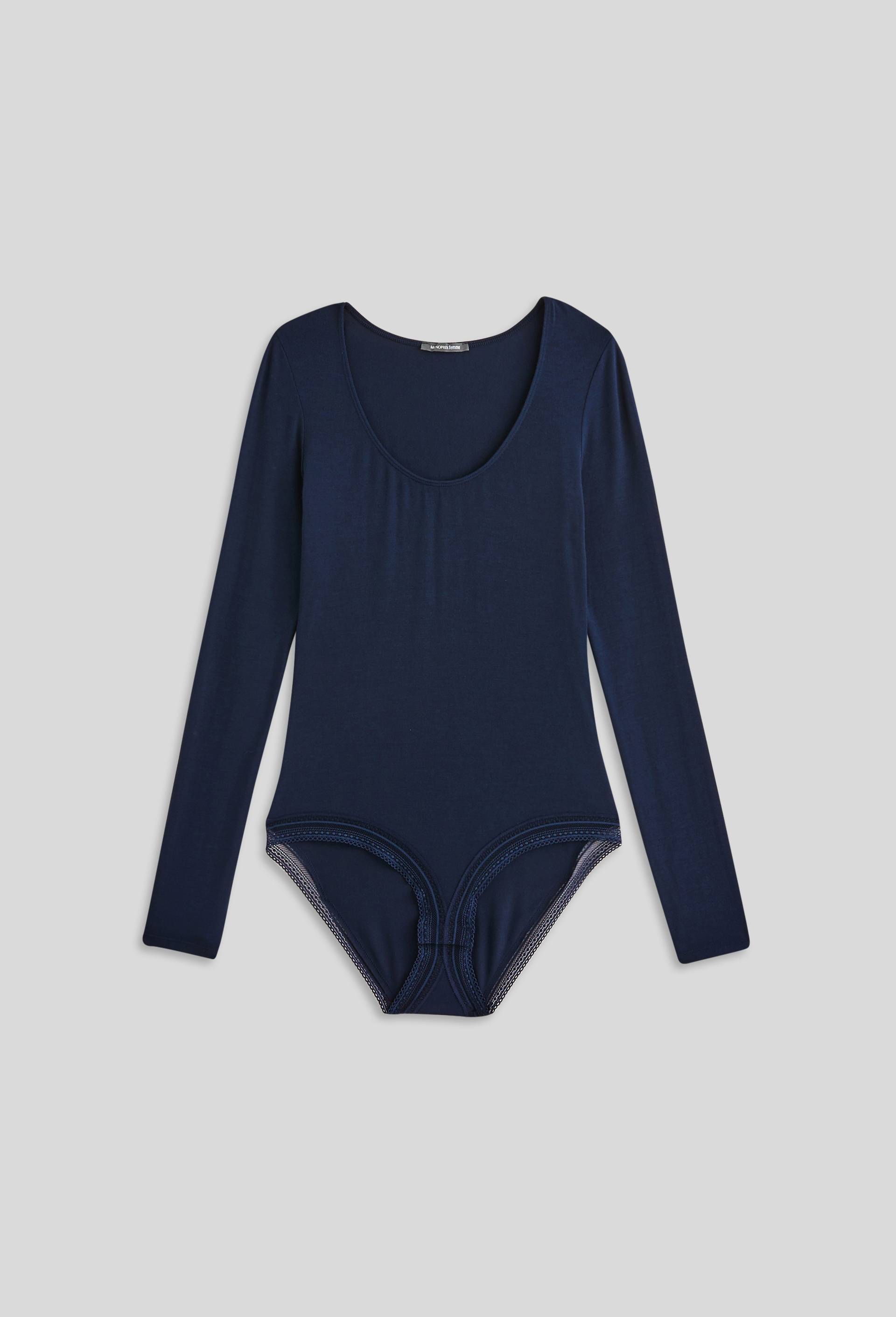 Body manches longues, Bleu foncé, large image number 2.0