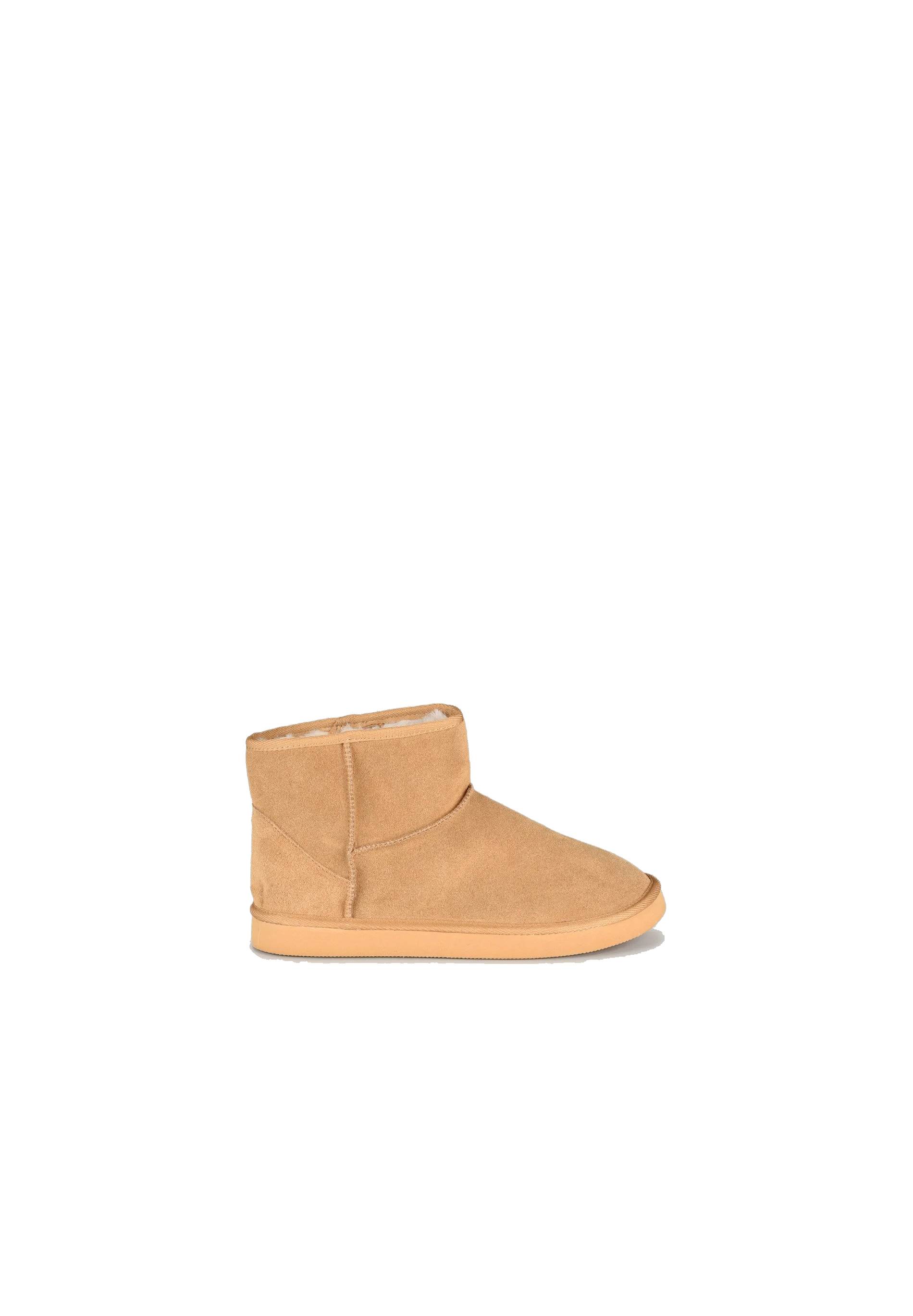 Bottines fourr&eacute;es en cuir, Beige, large image number 3