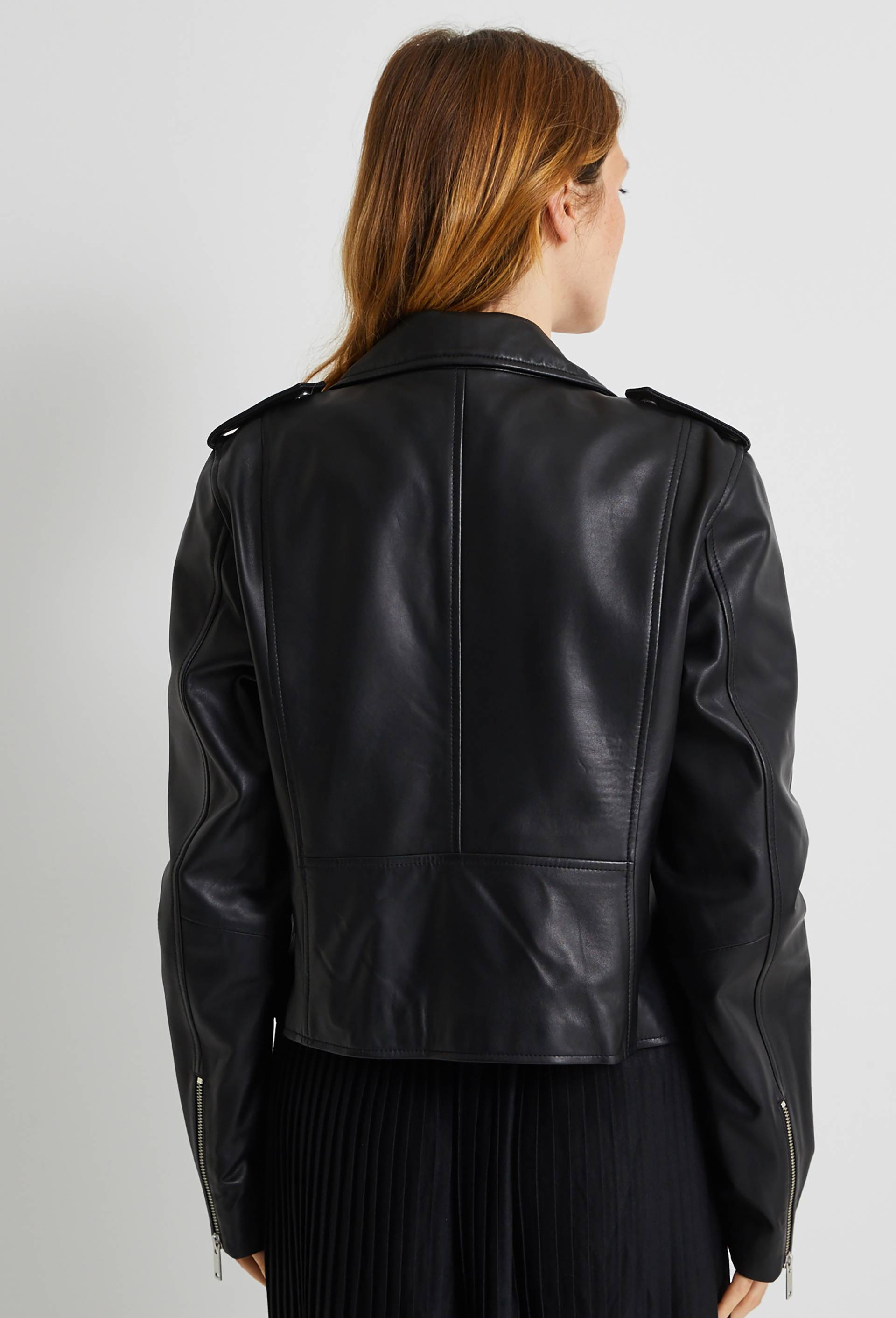 Perfecto en cuir, Noir, large image number 1