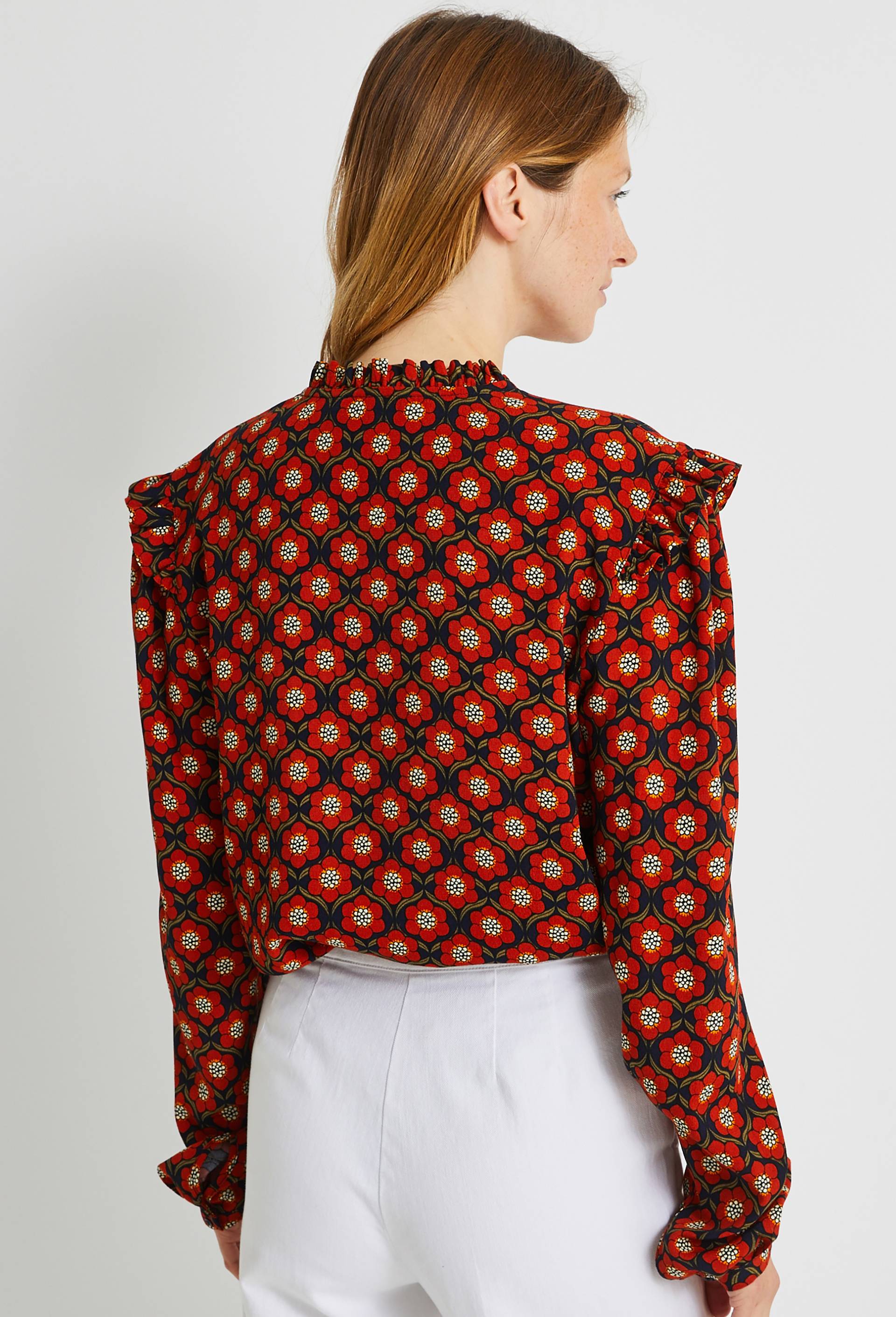 Blouse, Bleu fonc&eacute;, large image number 1