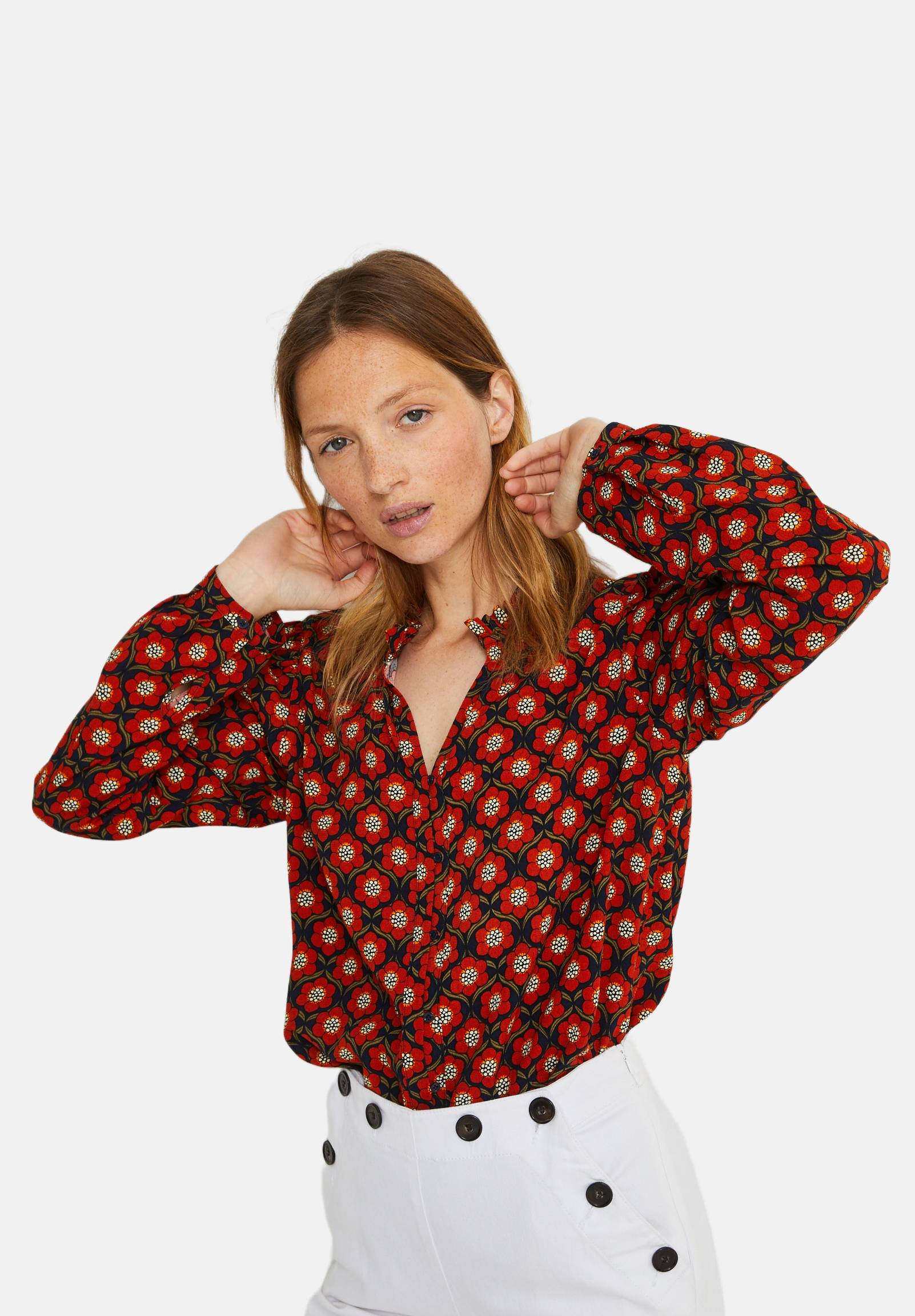 Blouse, Bleu fonc&eacute;, large image number 3