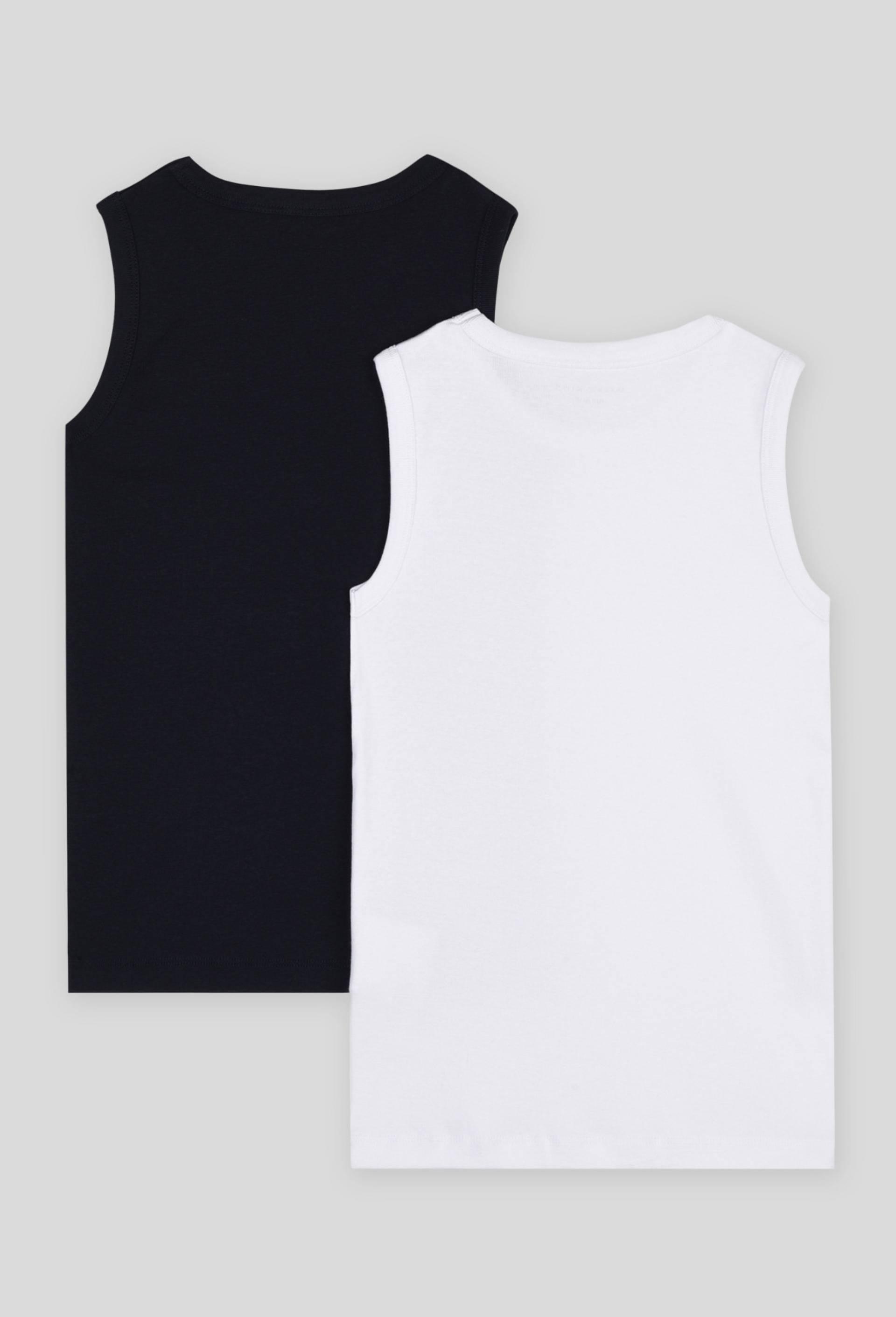 Lot de 2 d&eacute;bardeurs unis en coton BIO GOTS, Blanc, large image number 1