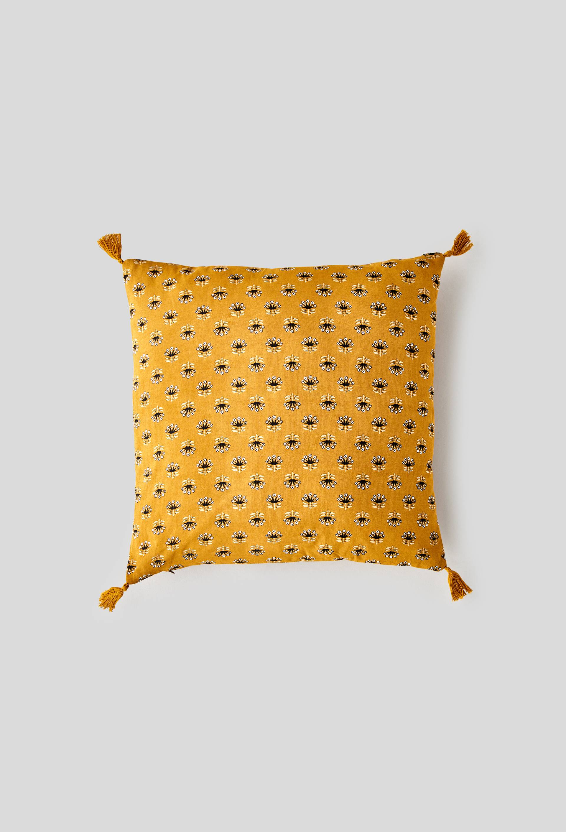 Coussin imprim&eacute;, 45x45cm, Brun clair, large image number 0