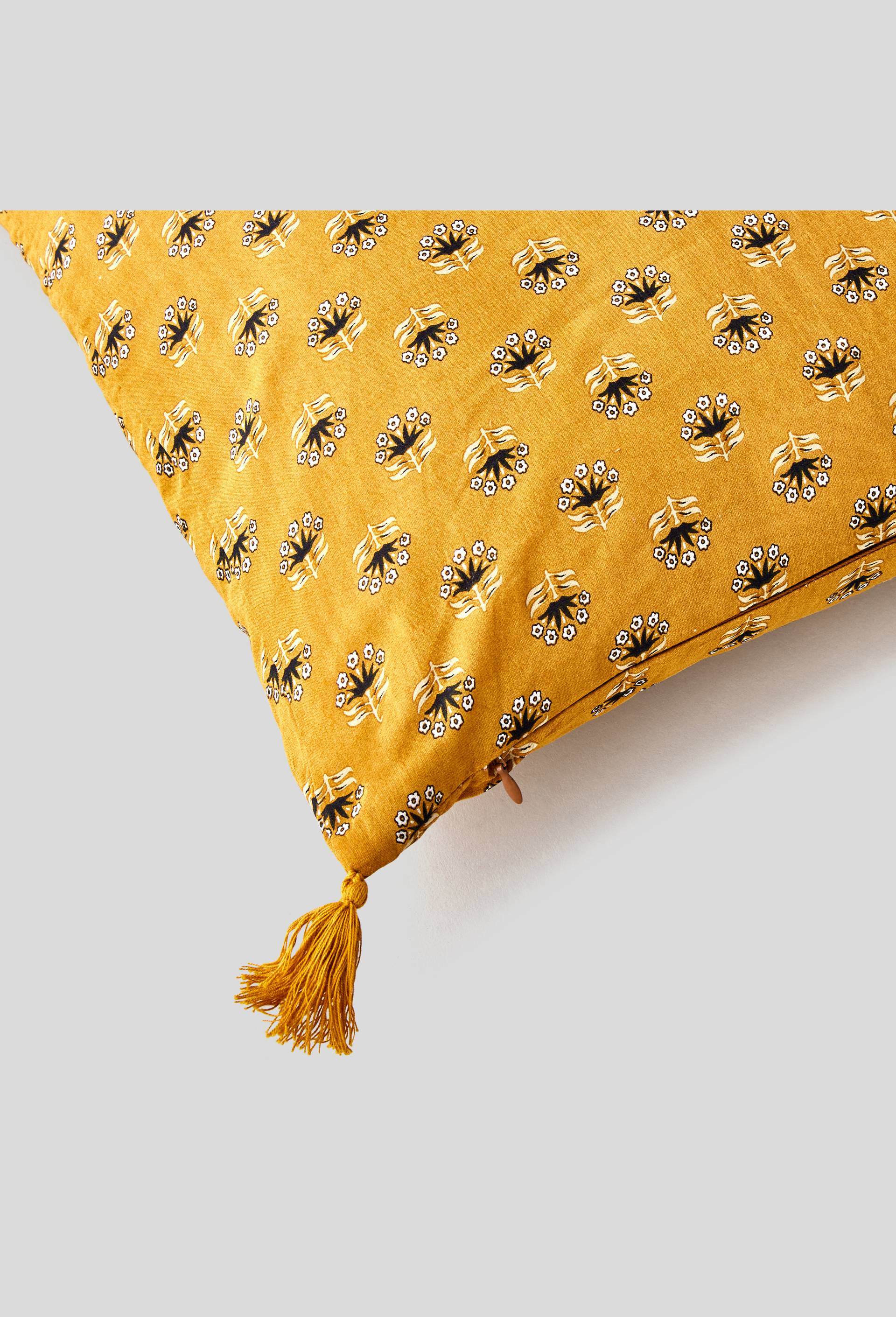 Coussin imprim&eacute;, 45x45cm, Brun clair, large image number 1