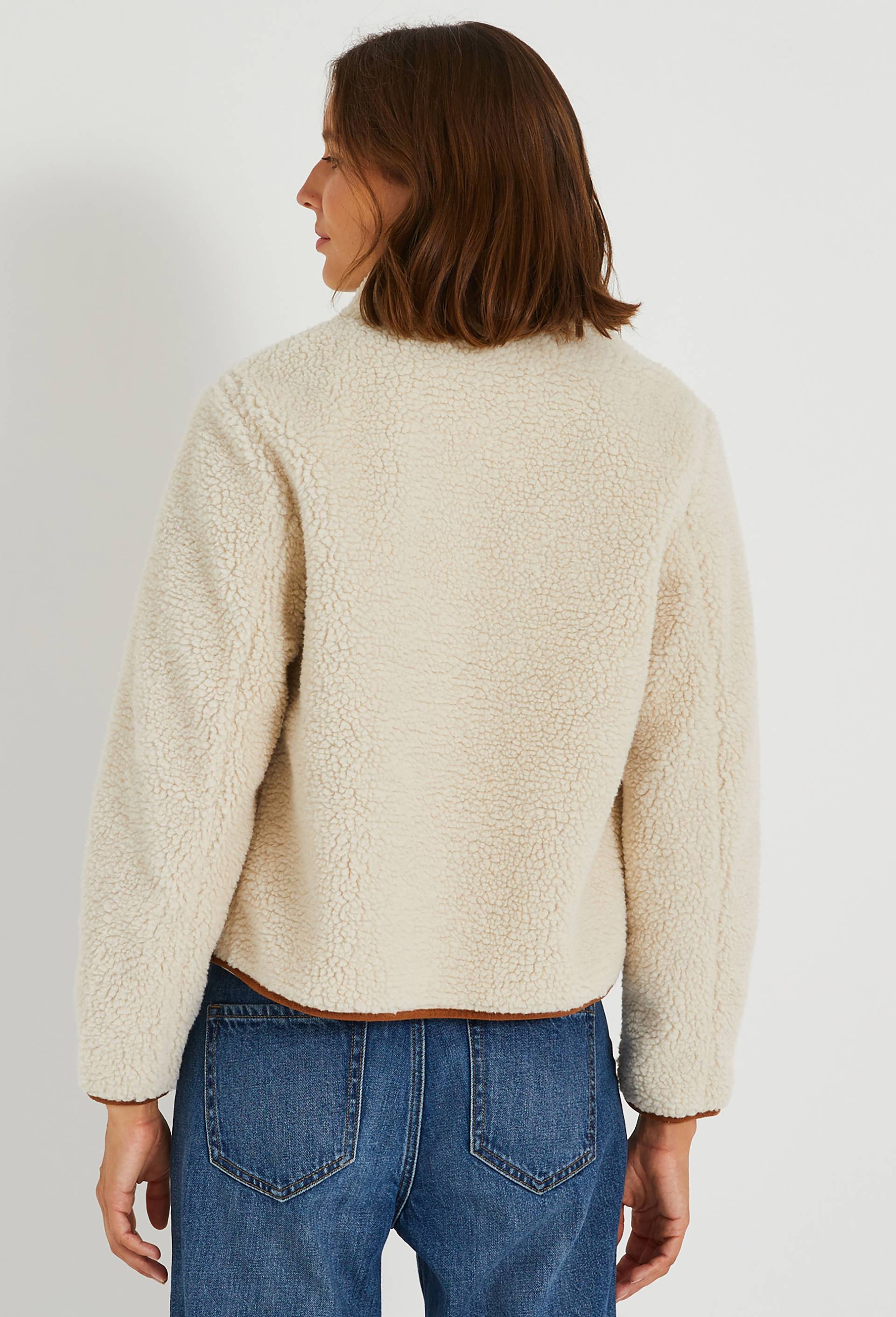 Veste sherpa, Ecru, large image number 1