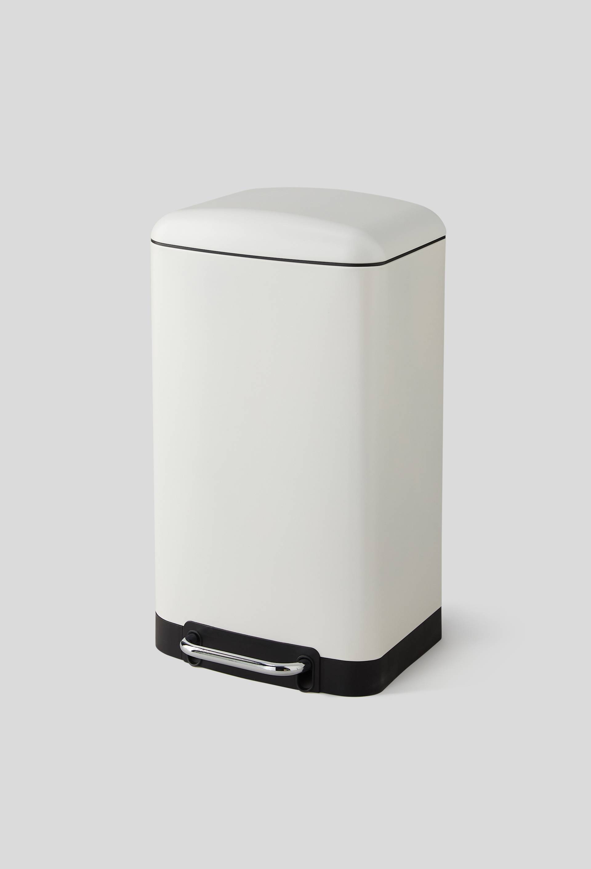 Poubelle rectangulaire 30L, Blanc, large image number 0.0