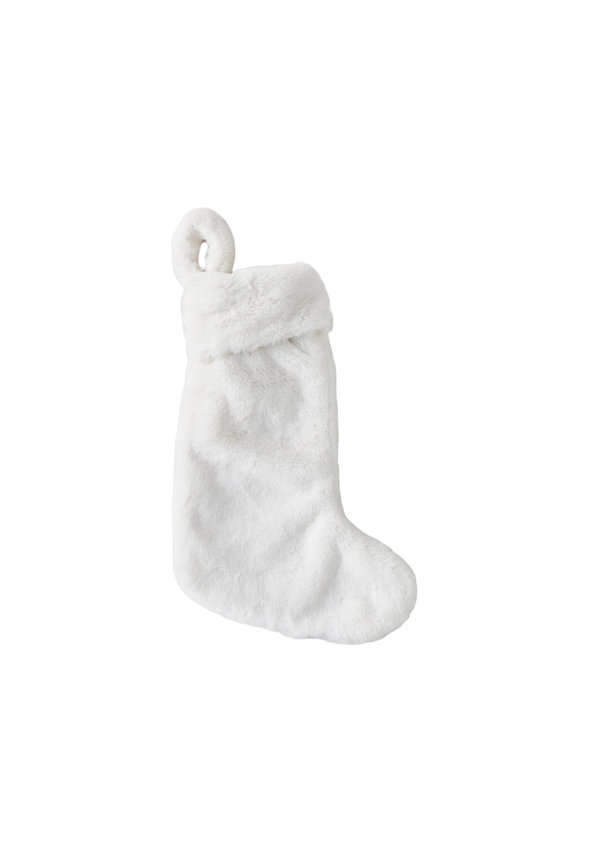 Chaussette de No&euml;l poils doudou, Ecru, large image number 2.0