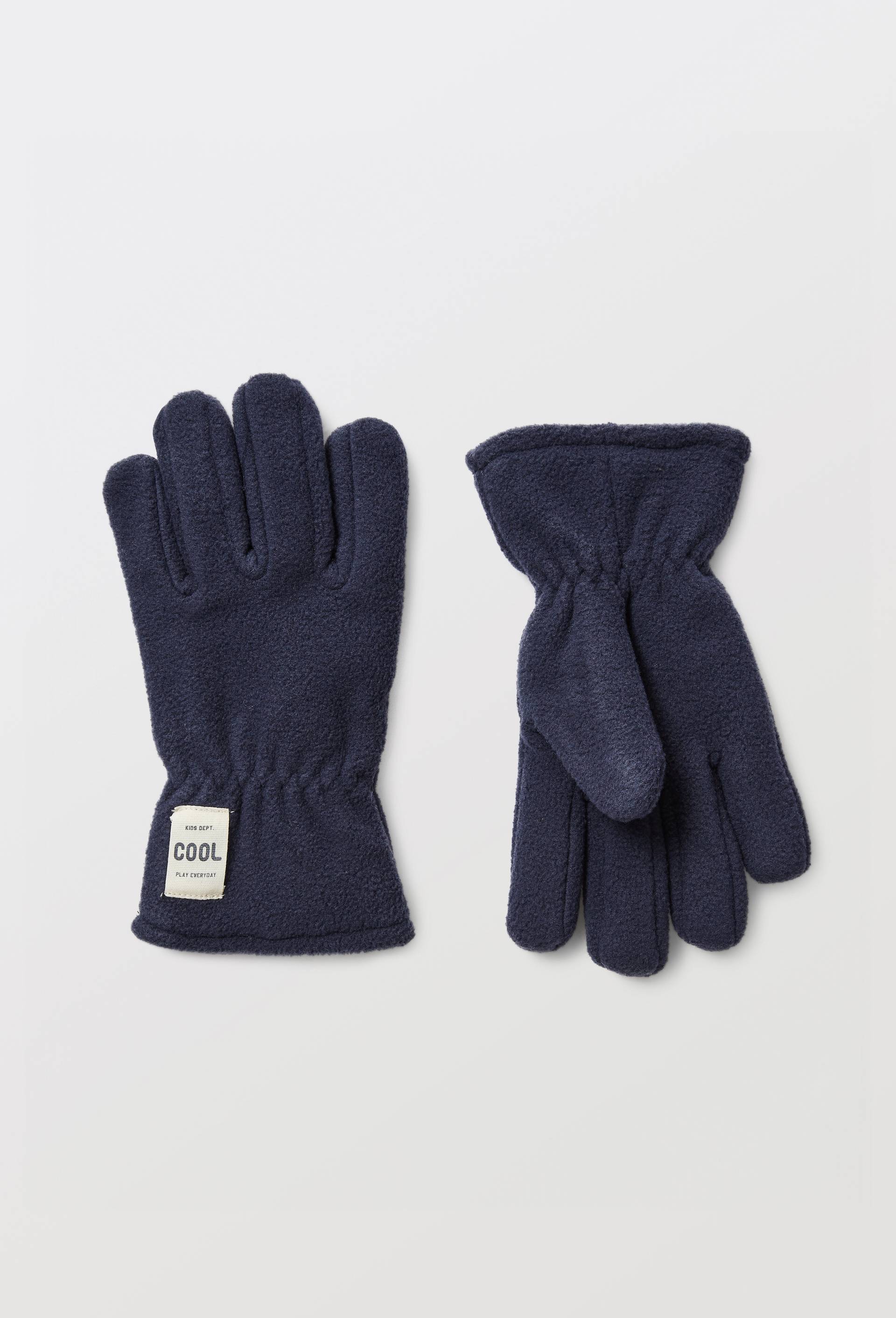 Gants polaire en mati&egrave;re recycl&eacute;e, Bleu fonc&eacute;, large image number 0.0