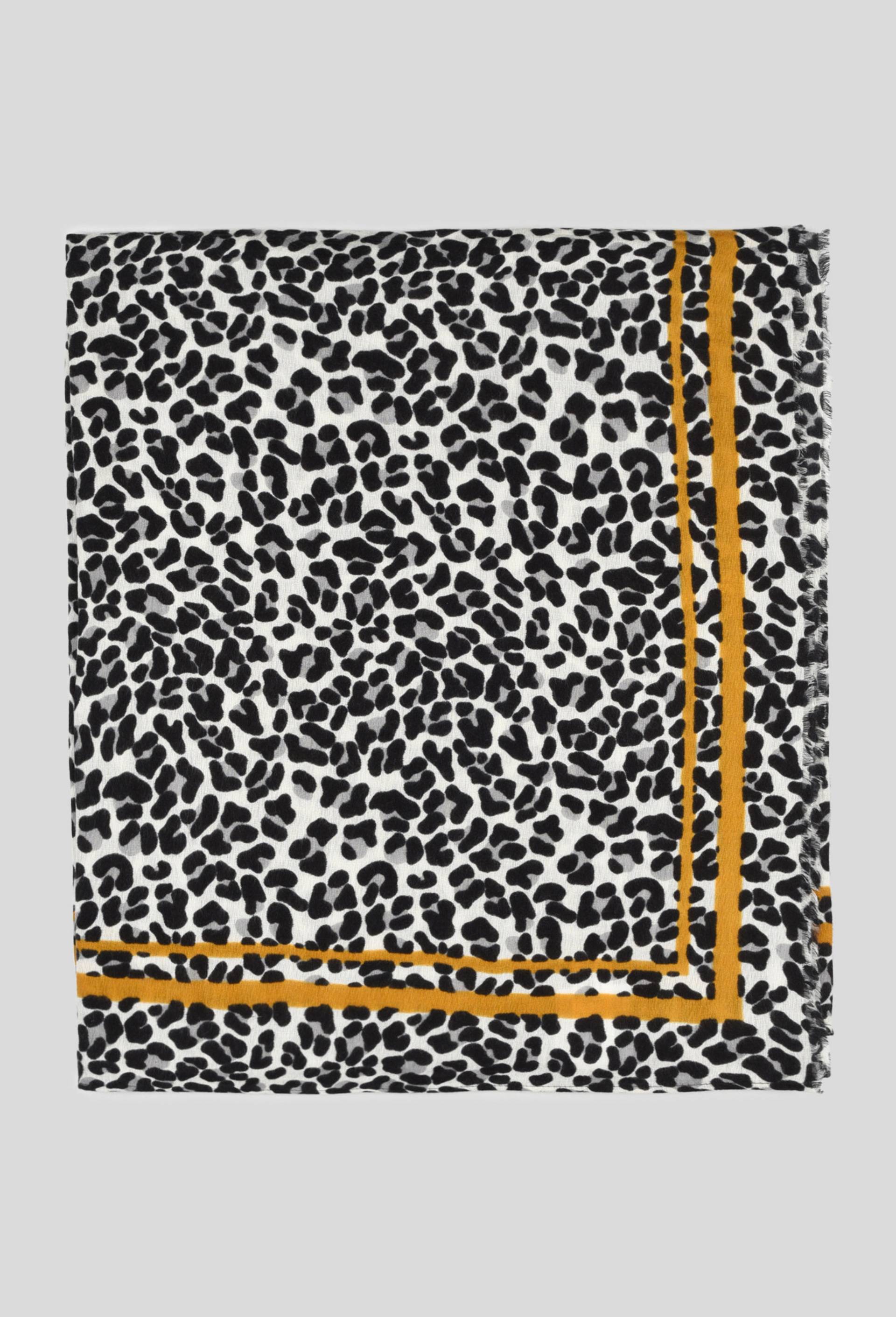 Echarpe imprim&eacute;e leopard, Ecru, large image number 0.0