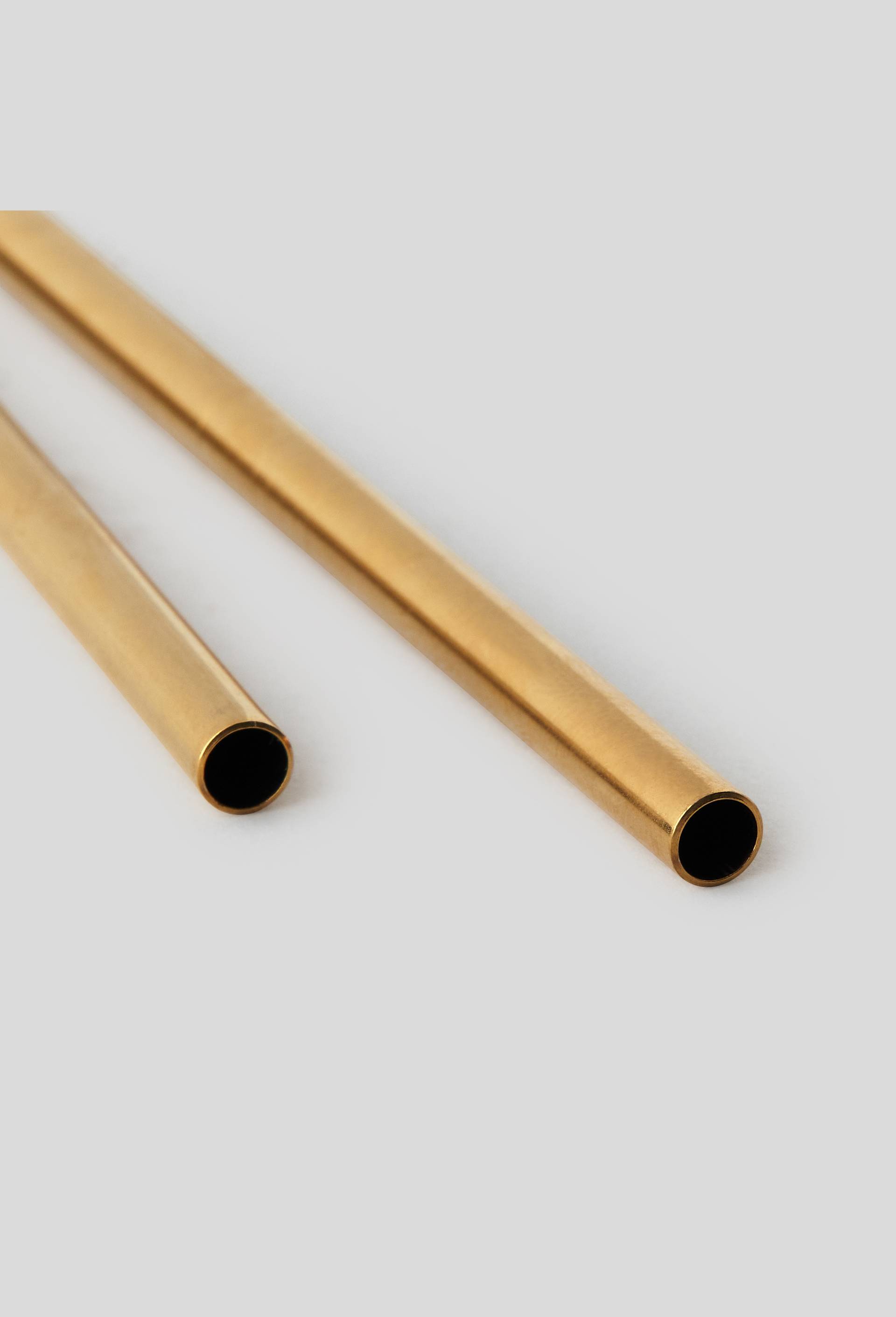 Set de pailles en inox, Or, large image number 1.0