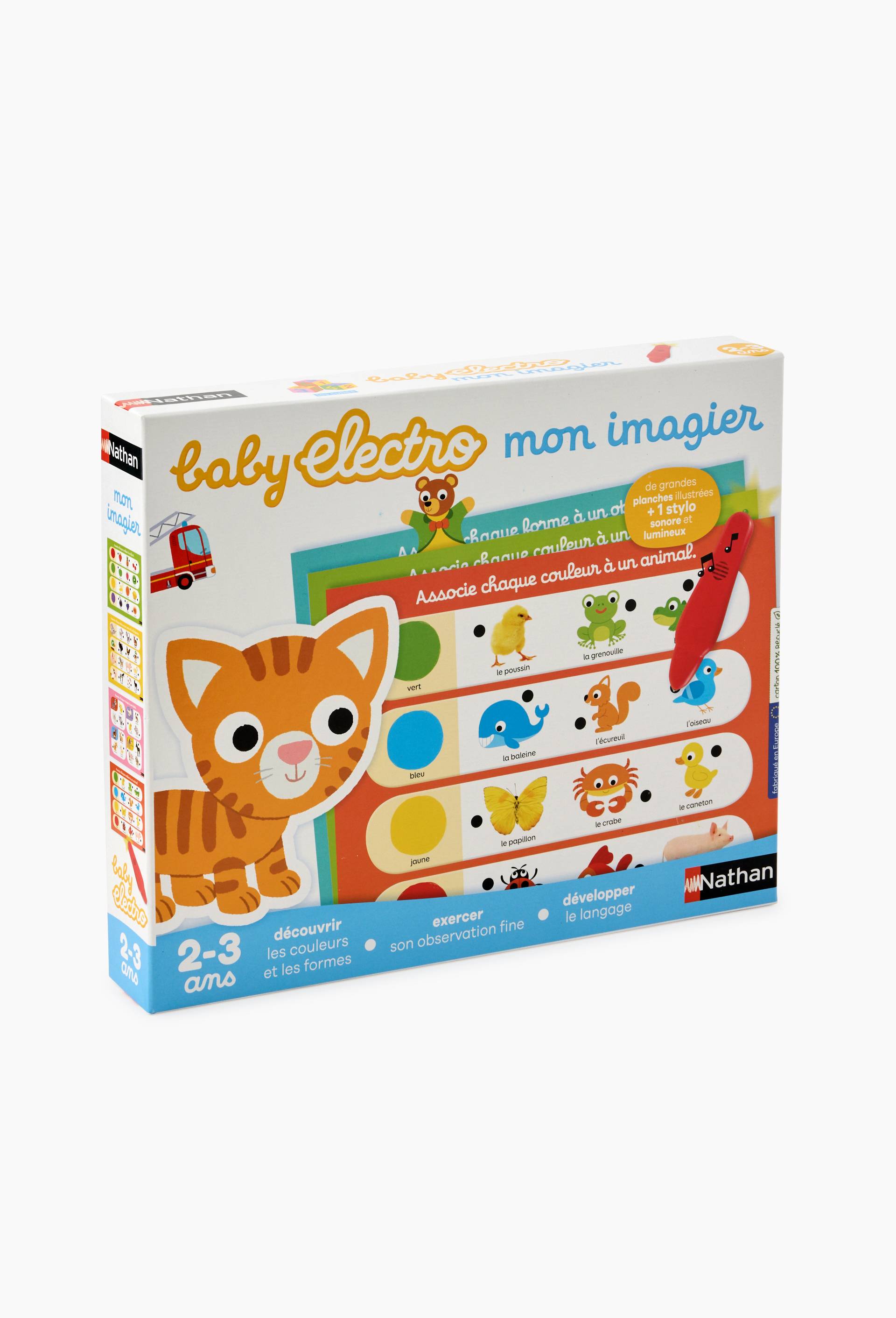 Baby Electro Mon imagier "Nathan", Brun clair, large image number 0