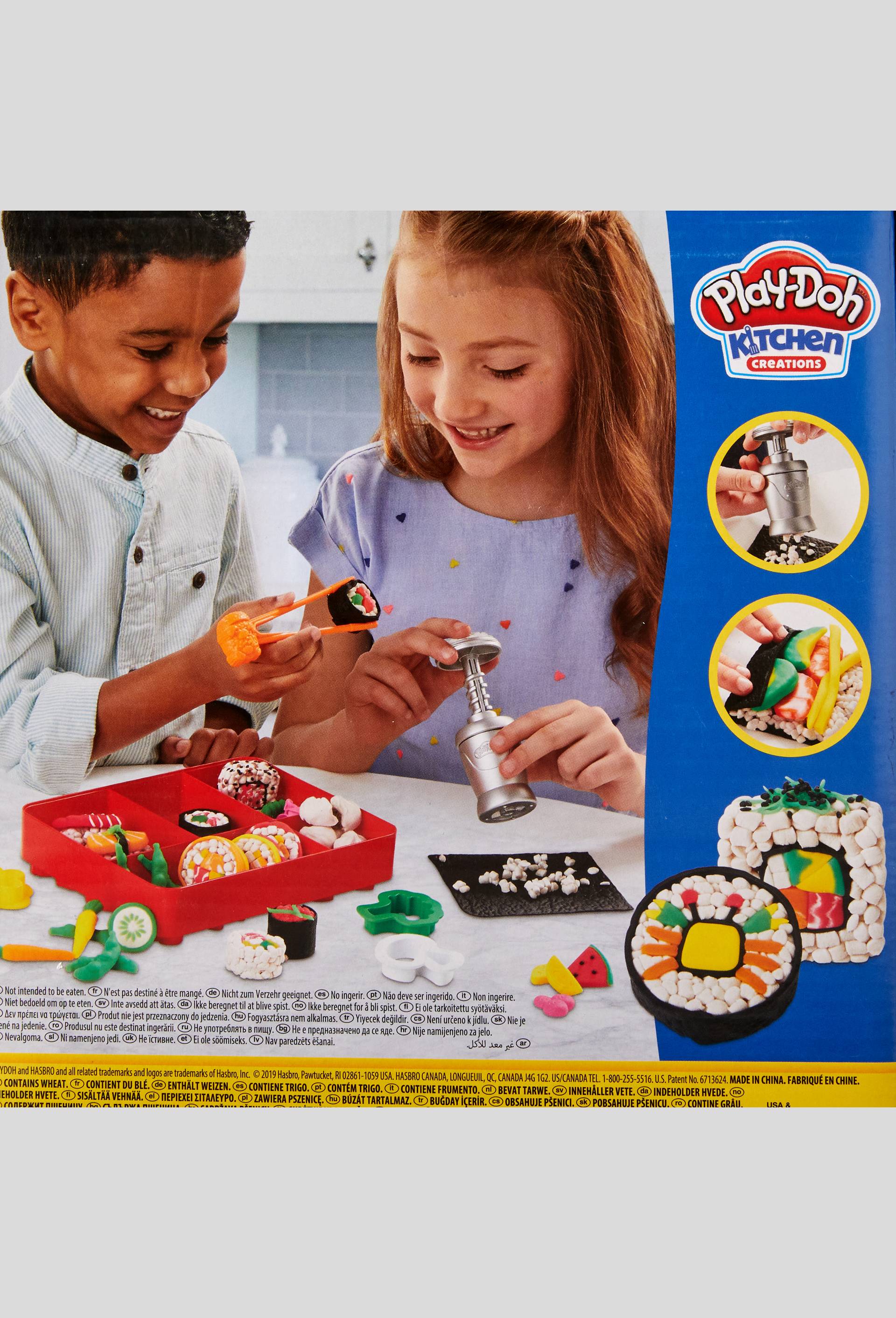 Play-Doh kitchen menu sushis, Jaune, large image number 1.0