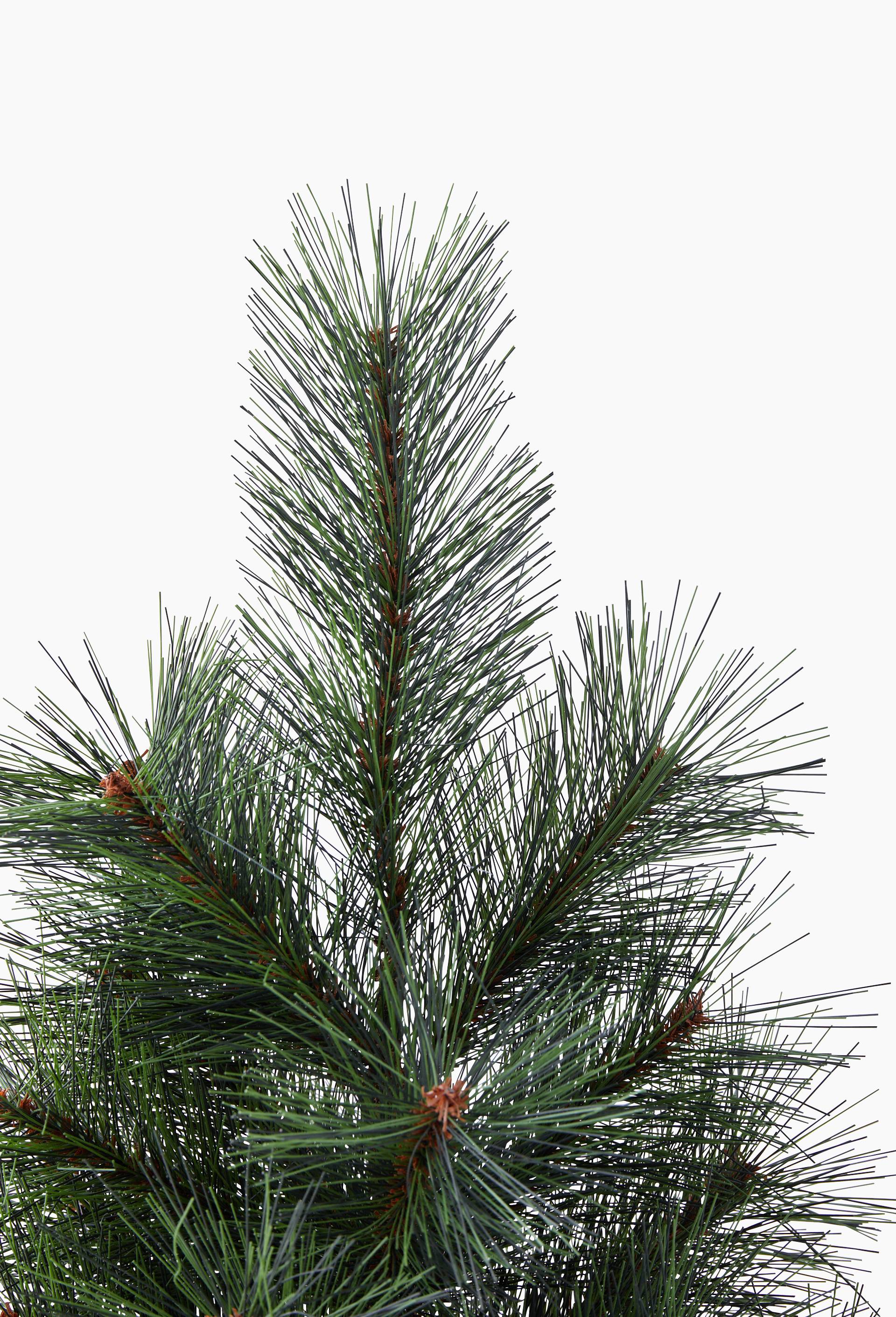 Sapin dans pot, D23xH60cm, en jute et plastique, Vert fonc&eacute;, large image number 1