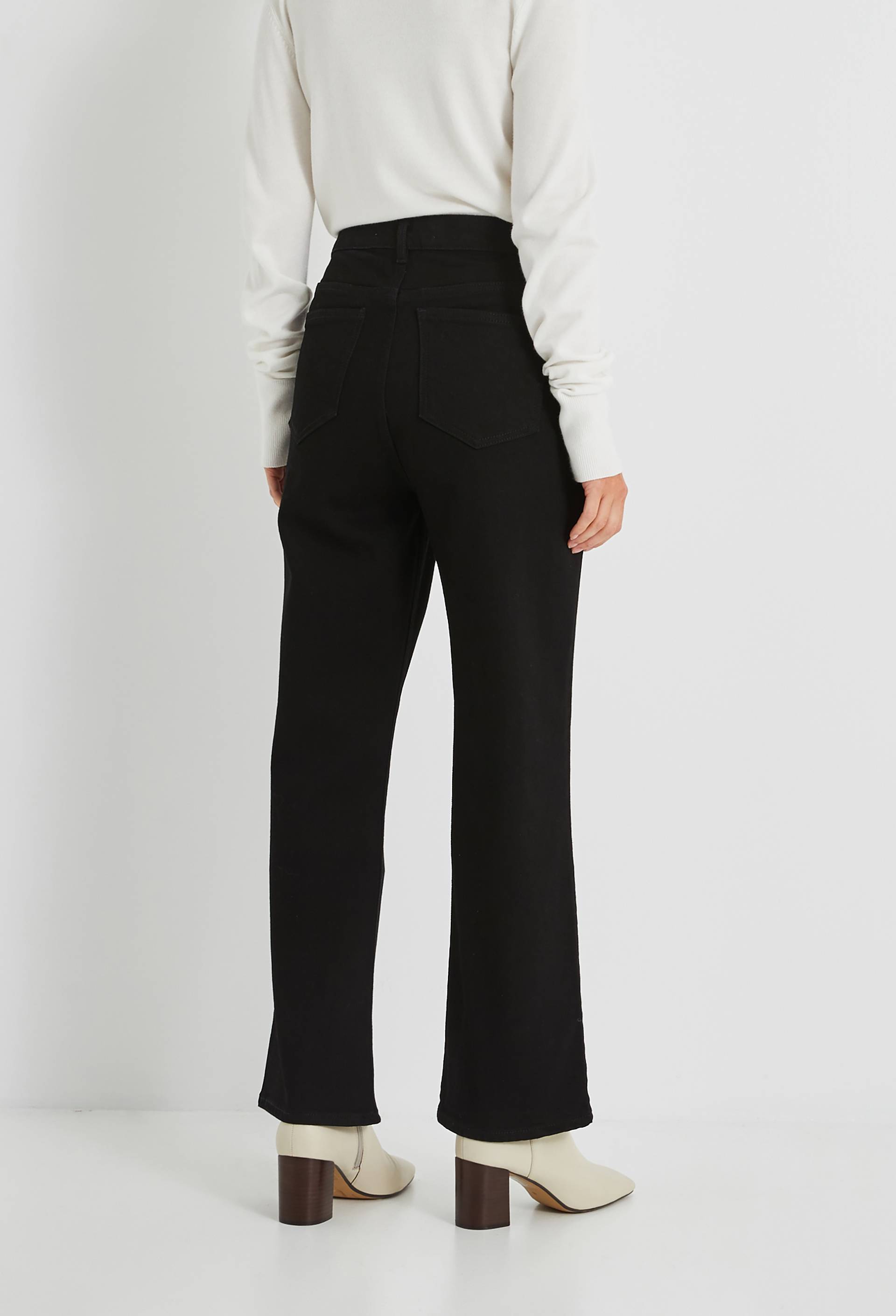 Jean jambes raccourcis, Noir, large image number 1