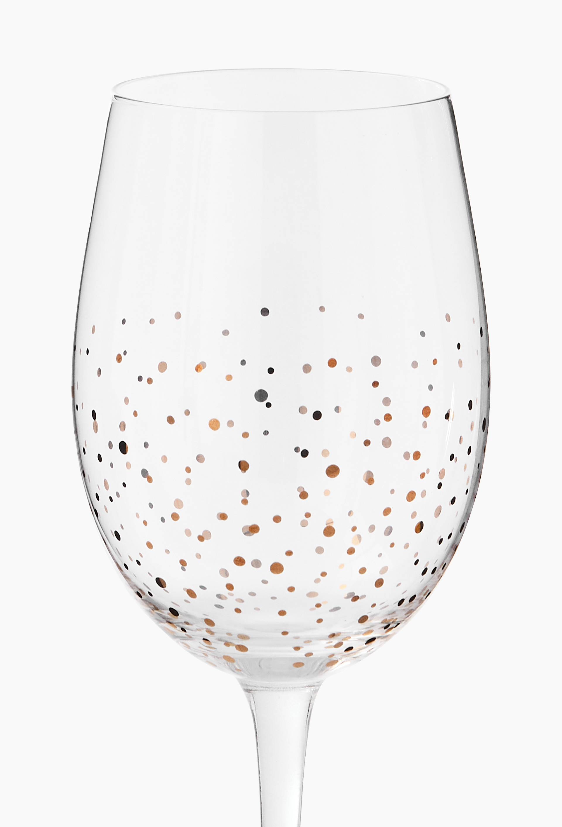 Verre &agrave; pied finition imprim&eacute;e, 54cl, Or, large image number 1