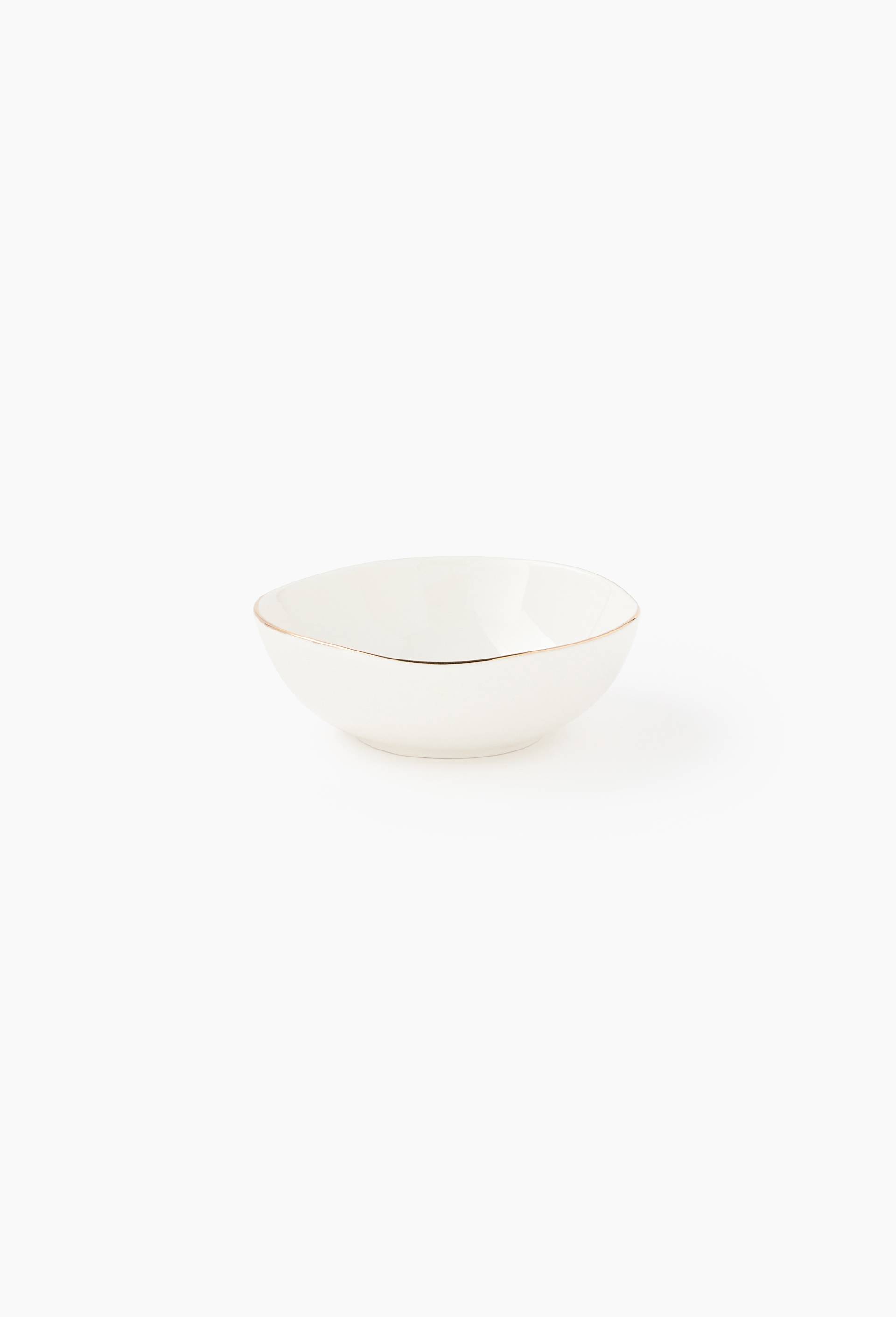 Bol finition liser&eacute;, 14cm, Blanc, large image number 0