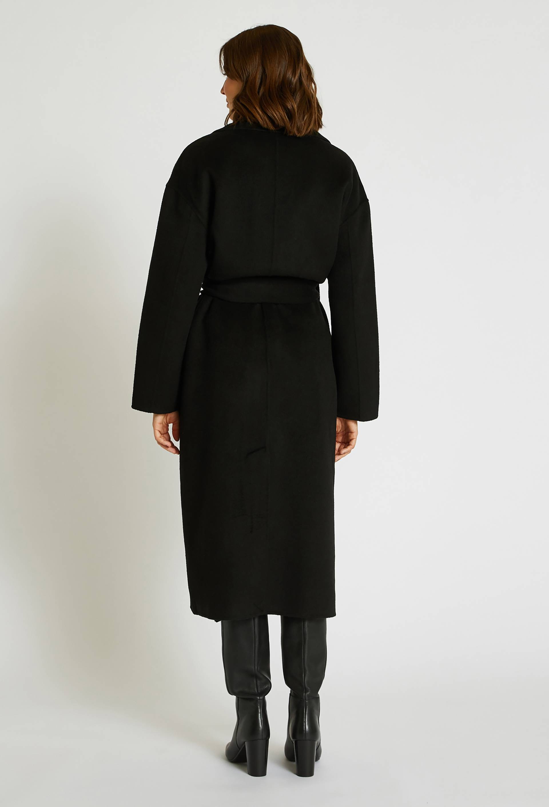 Manteau style peignoir double face, Noir, large image number 2.0