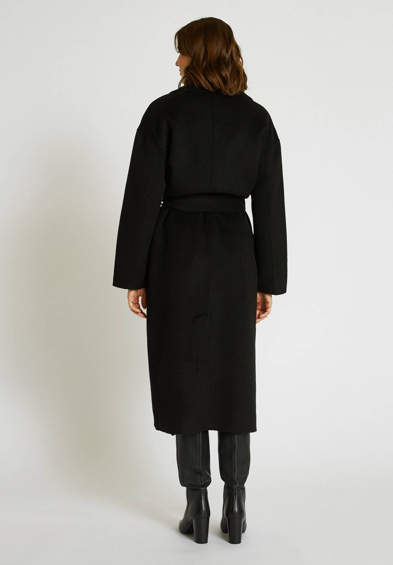 Manteau style peignoir double face, Noir, large image number 6
