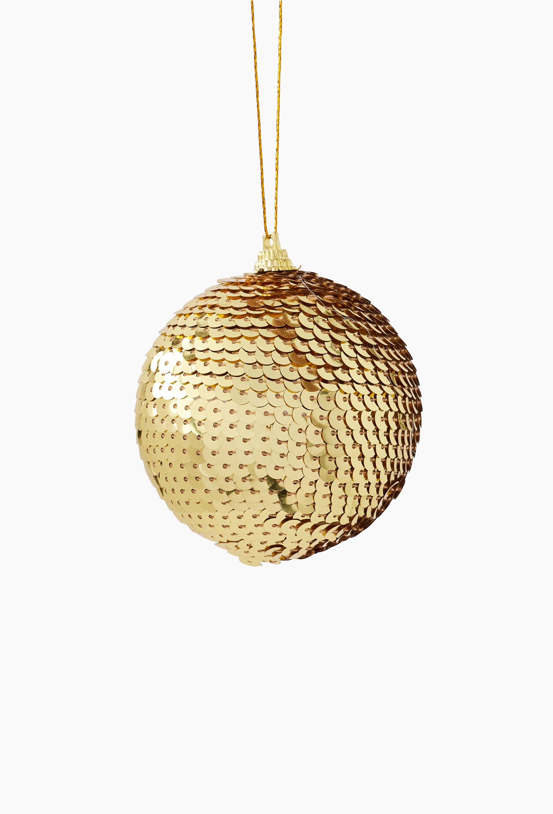 Boule sequins, 8cm, Or, large image number 1.0