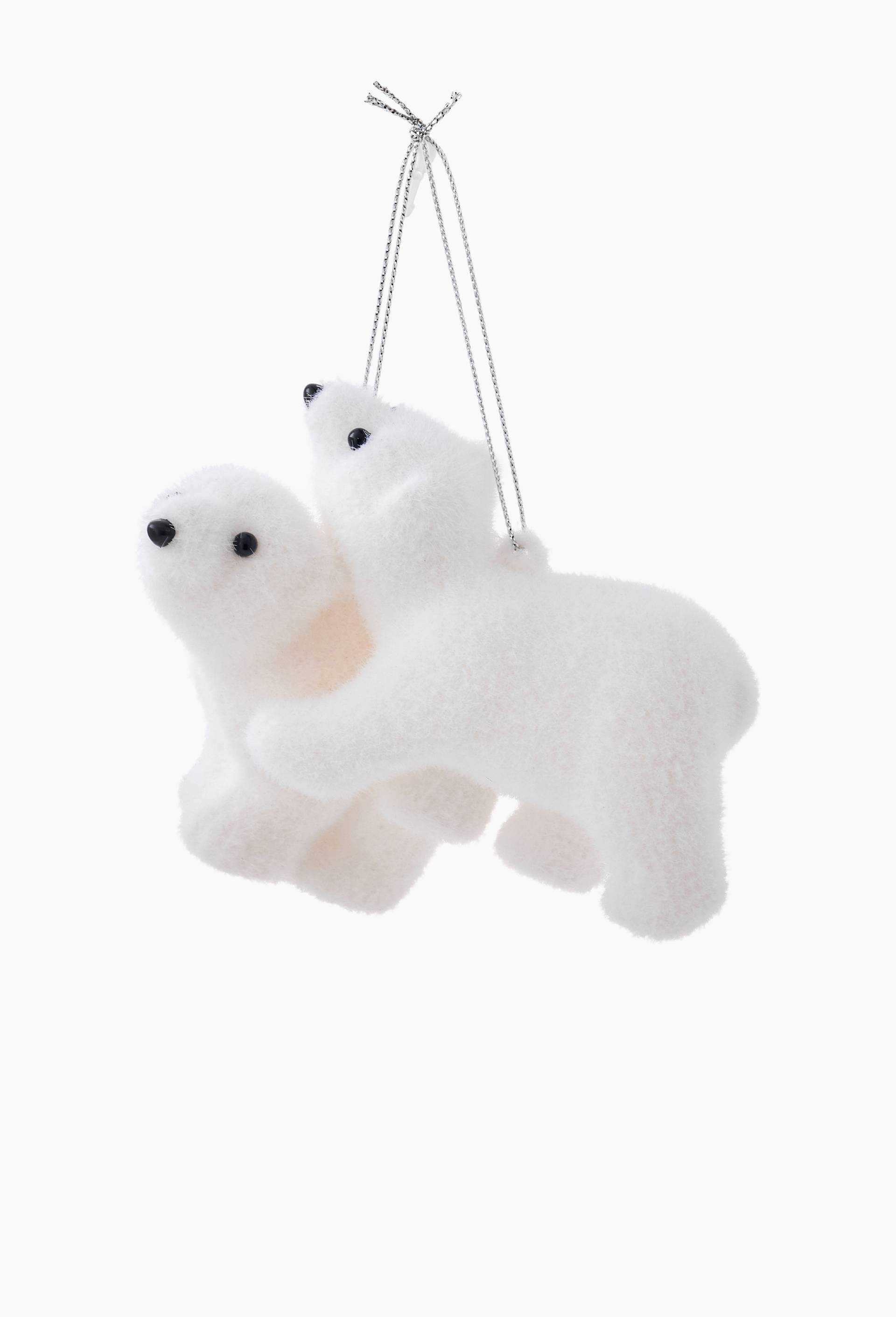 Ornement ours polaire, 7cm, Blanc, large image number 0