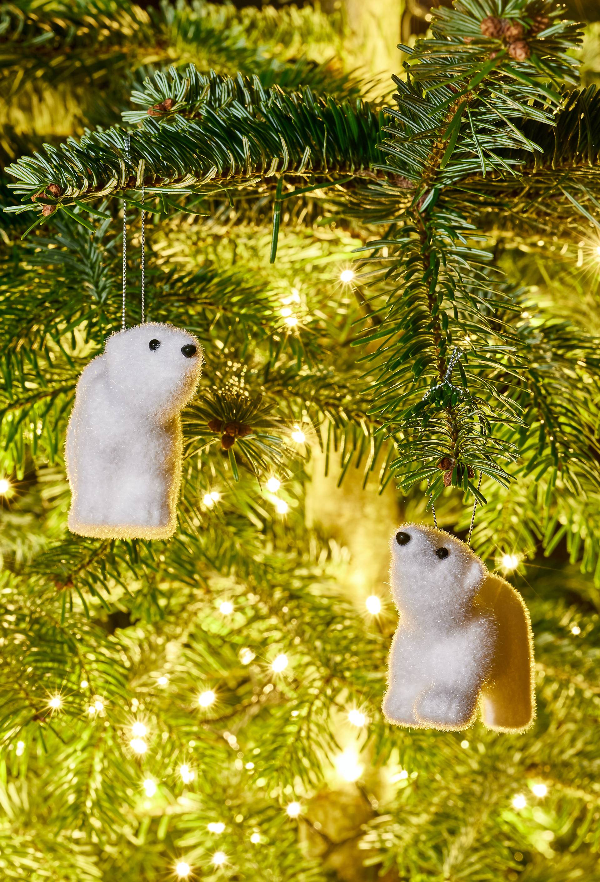 Ornement ours polaire, 7cm, Blanc, large image number 1