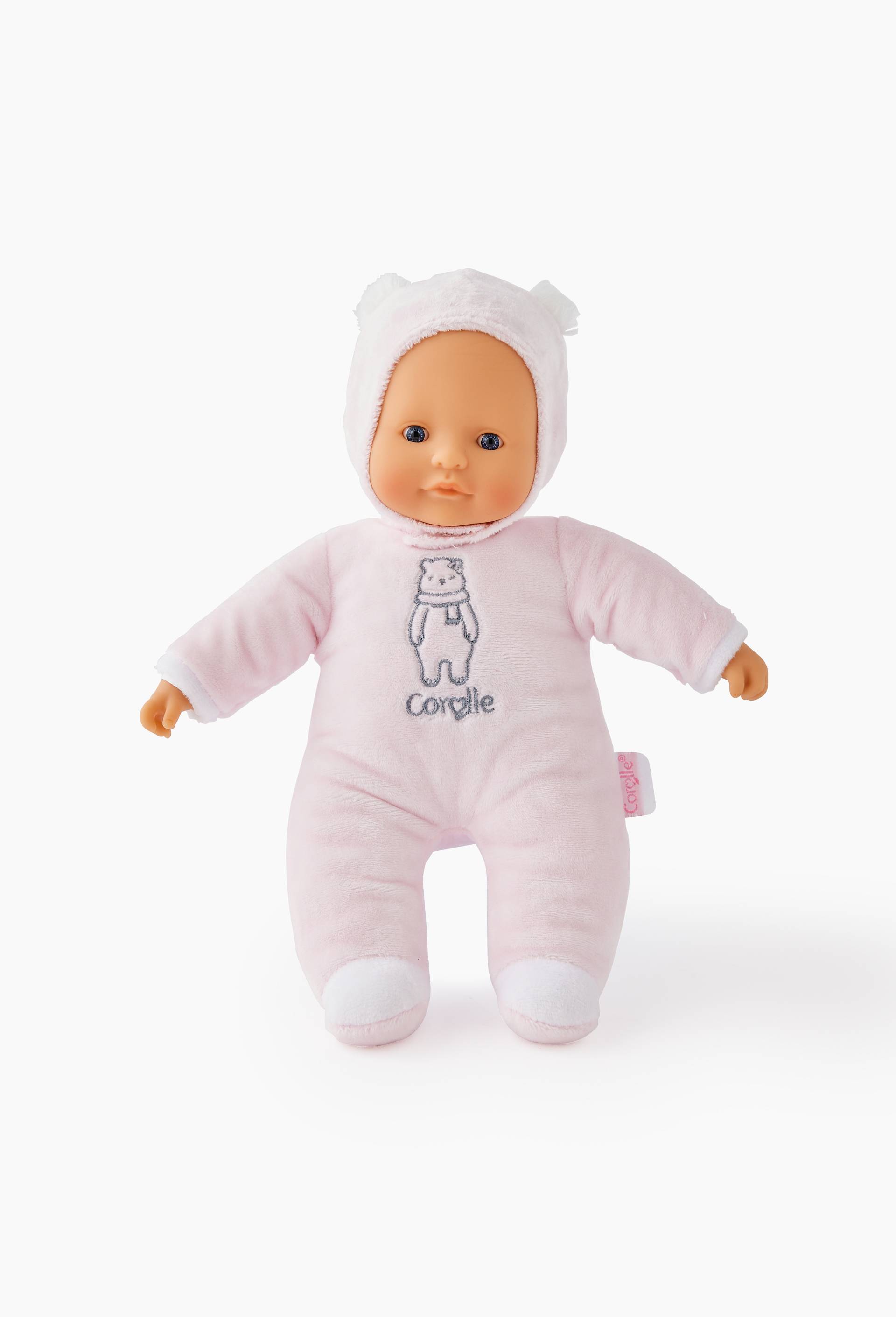 Doudou petit coeur ours rose, Rose, large image number 0