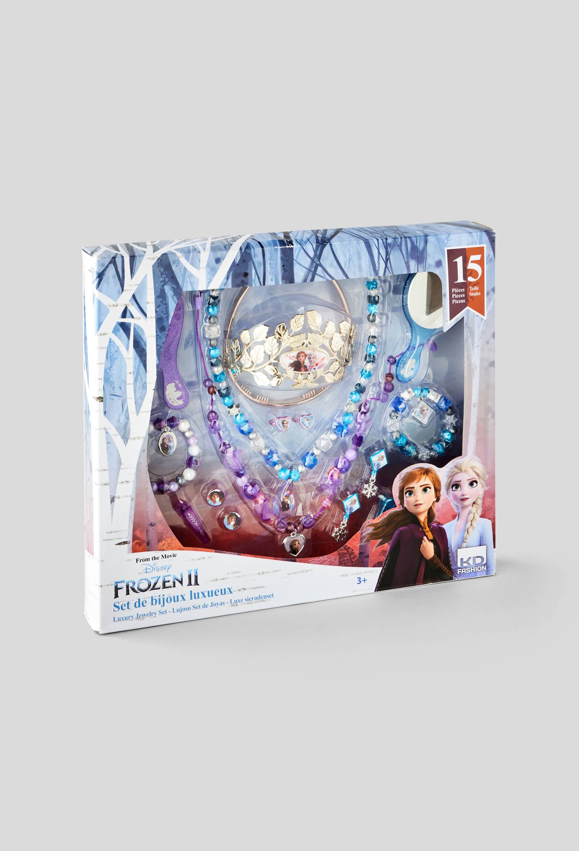 Coffret 15 pièces bijoux la Reine des Neiges, Bleu foncé, large image number 0