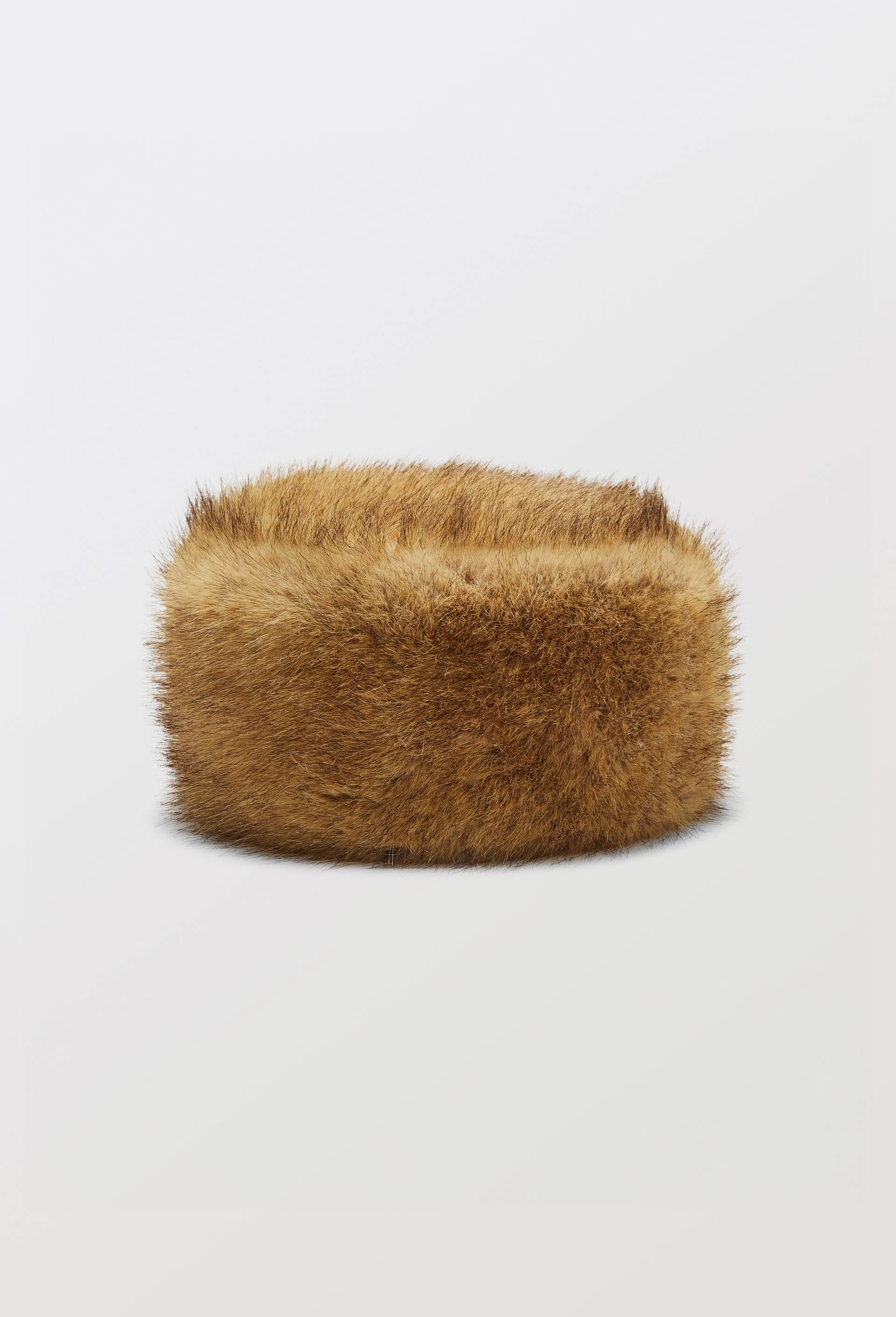 Toque en fausse fourrure, Beige clair, large image number 0