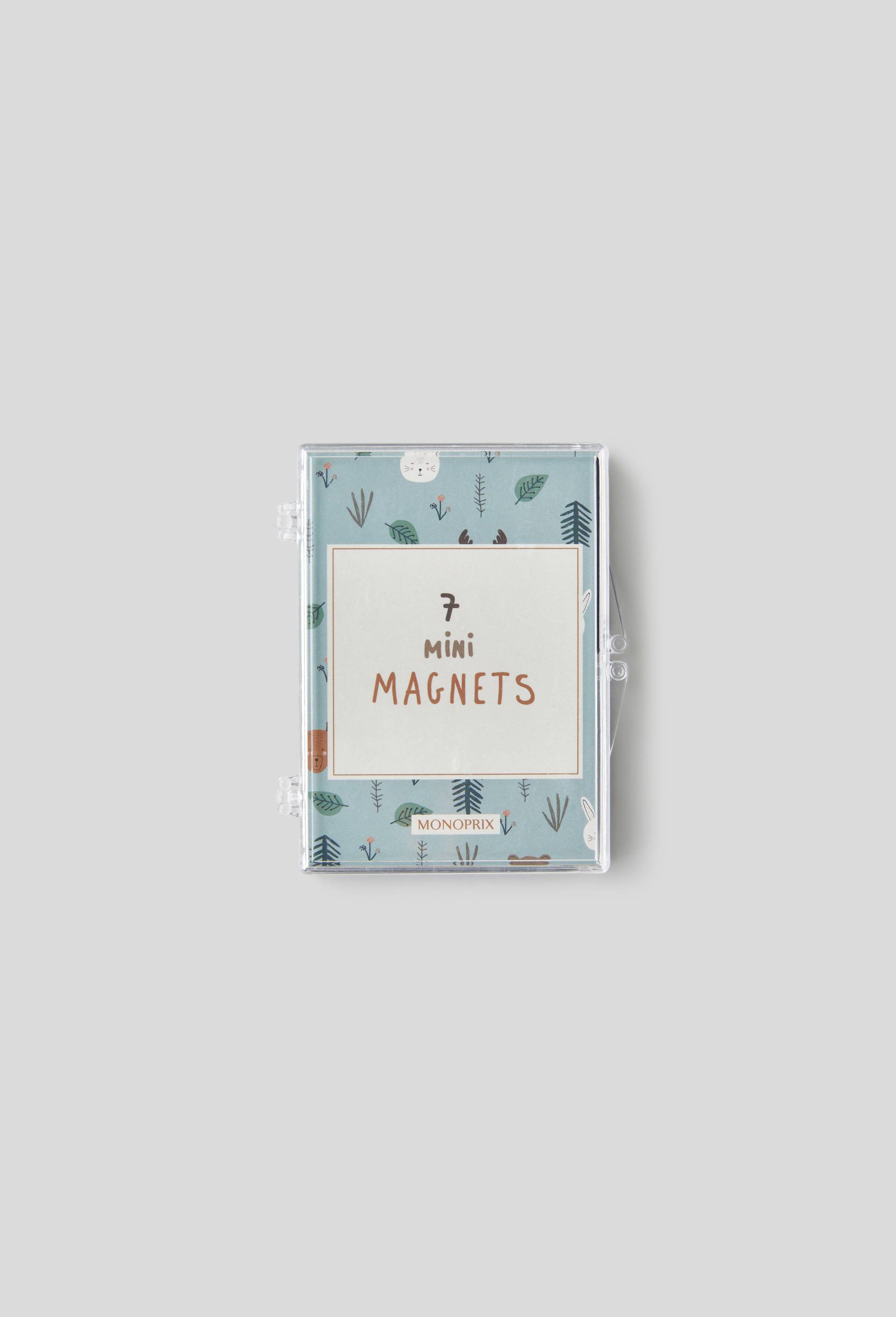 7 Mini magnets, Bleu foncé, large image number 1.0