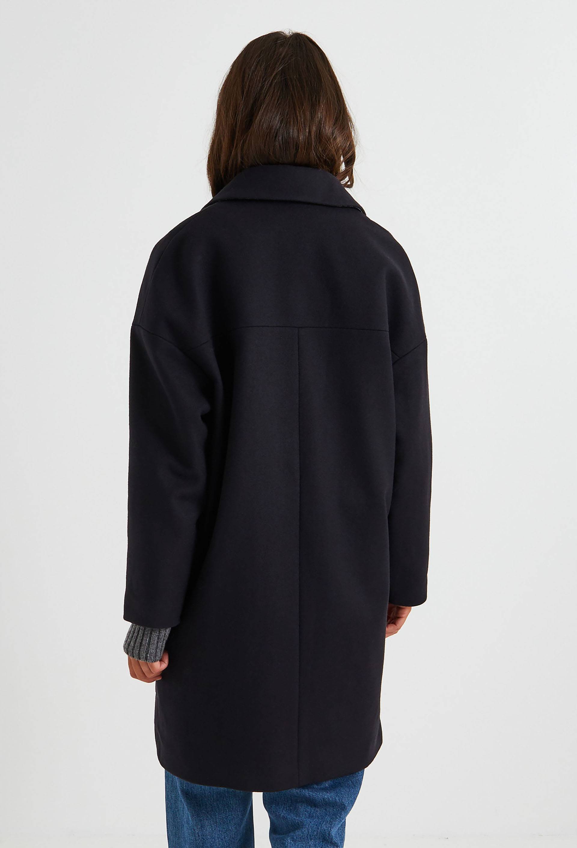 Manteau en laine, Bleu fonc&eacute;, large image number 1
