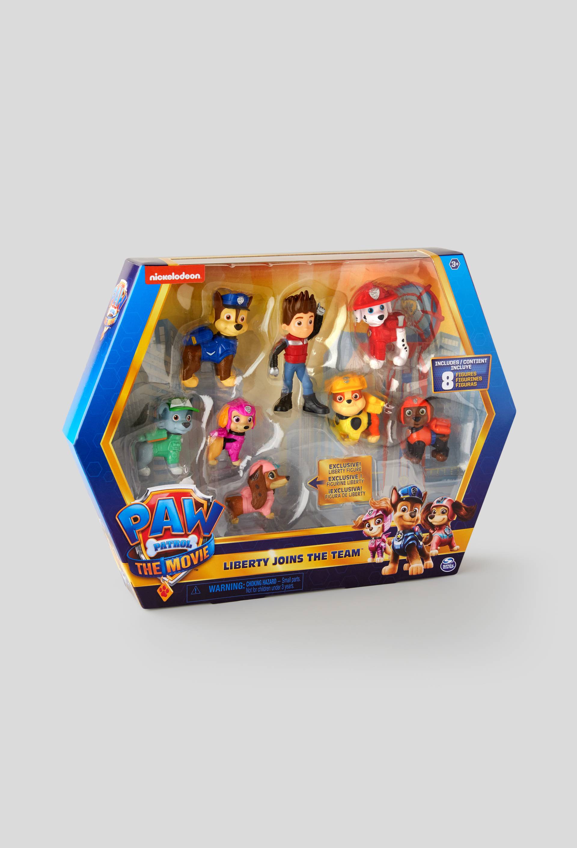 Coffret de 8 figurines La Pat Patrouille, Bleu foncé, large image number 0.0