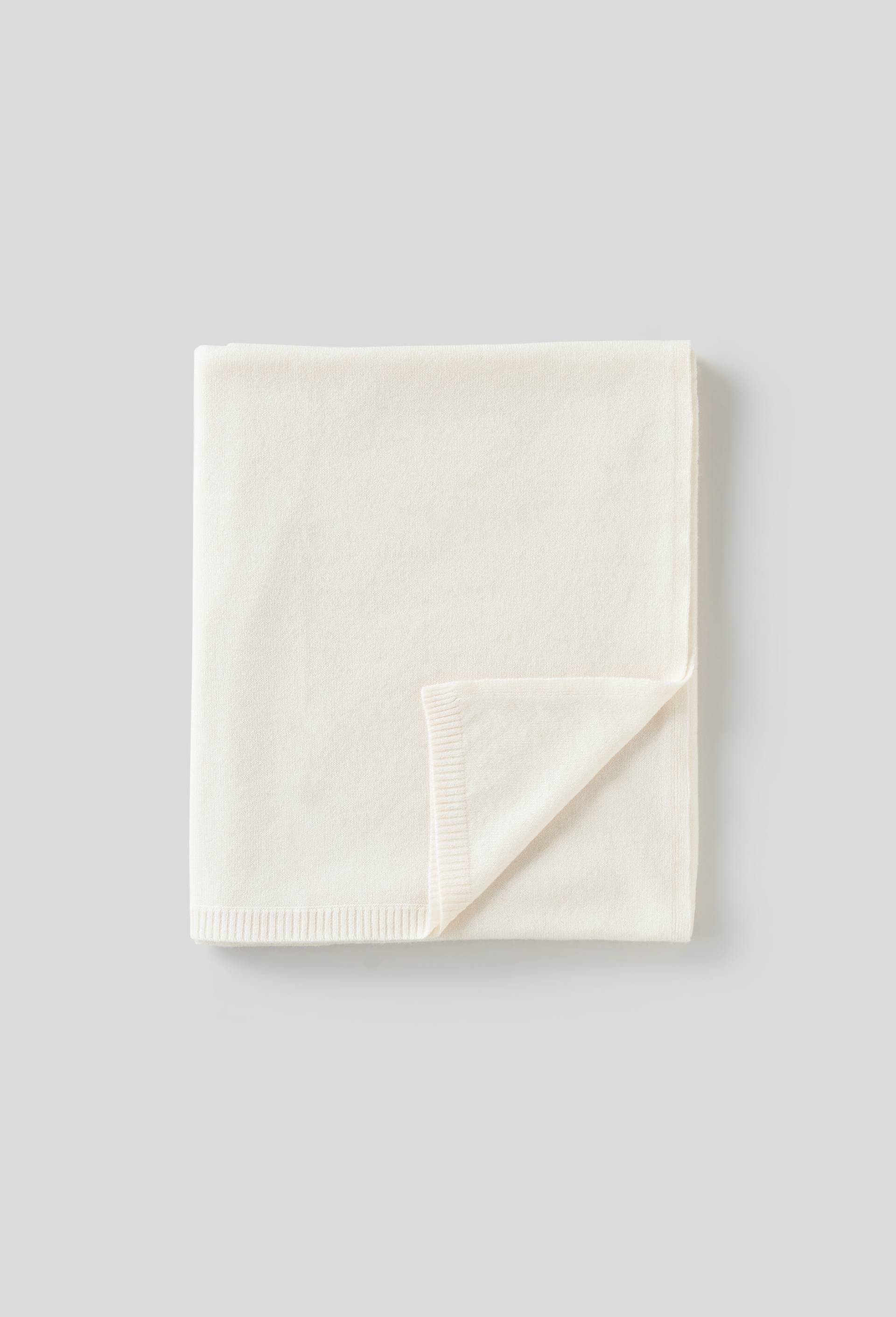 Plaid, 110x170cm, Blanc, large image number 0.0