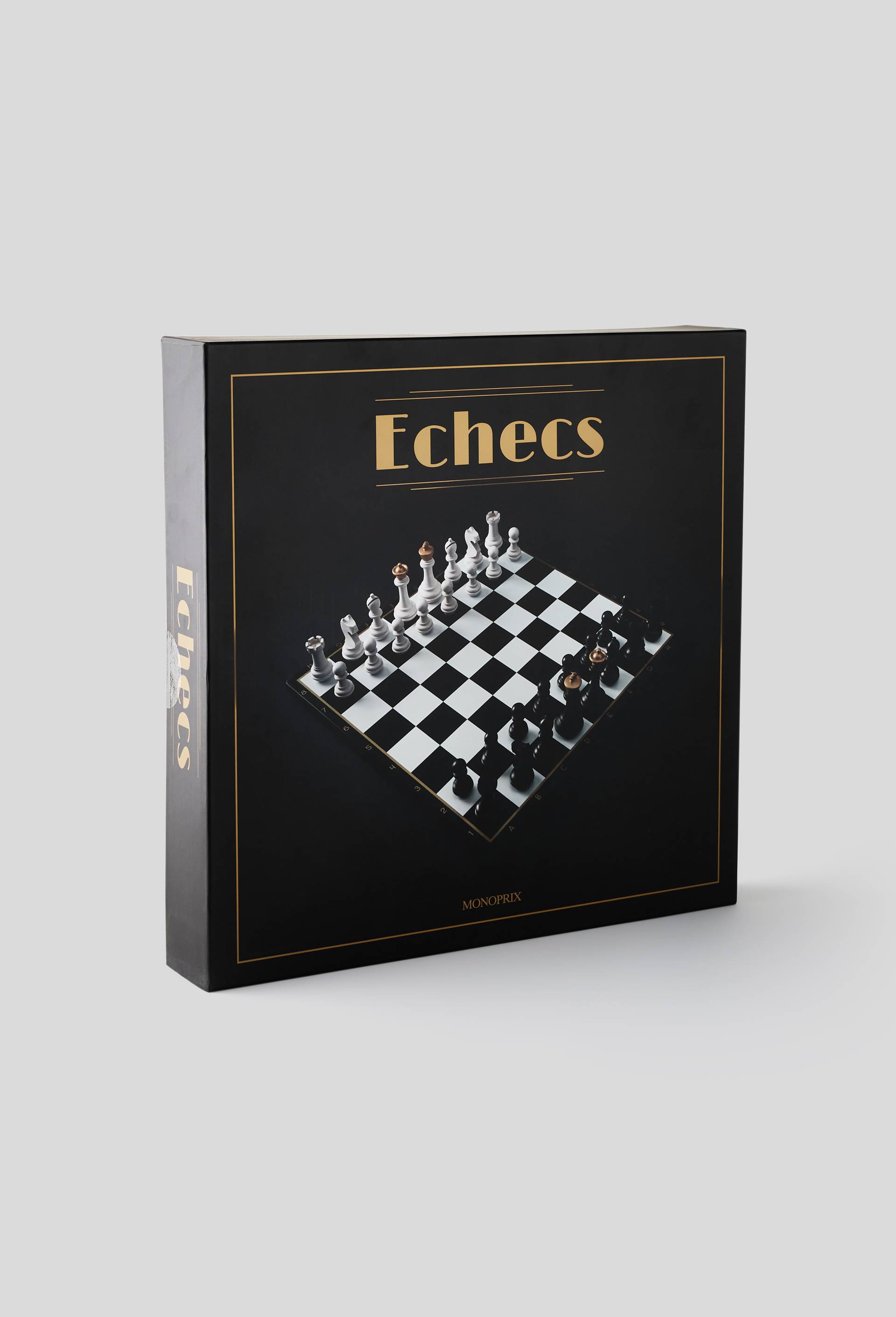 Jeu d échecs en bois, Noir, large image number 0