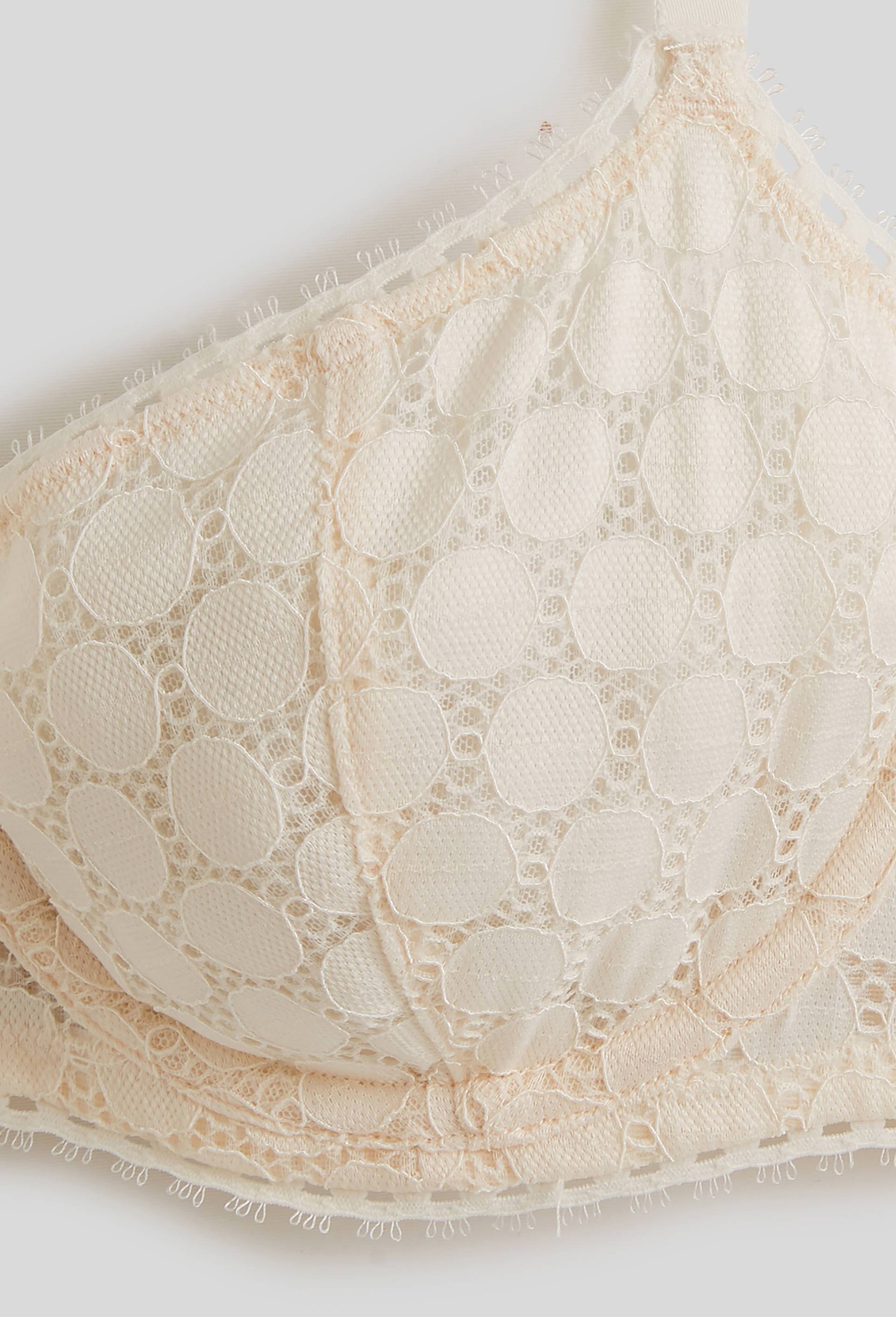 Soutien-gorge corbeille balconnet ROMY en dentelle, Oeko-Tex, Ecru, large image number 2