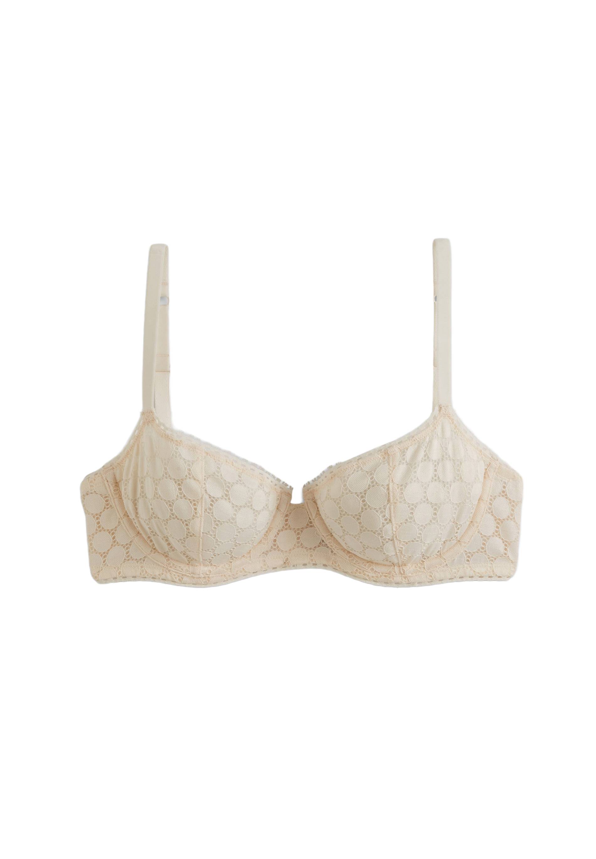 Soutien-gorge corbeille balconnet ROMY en dentelle, Oeko-Tex, Ecru, large image number 3