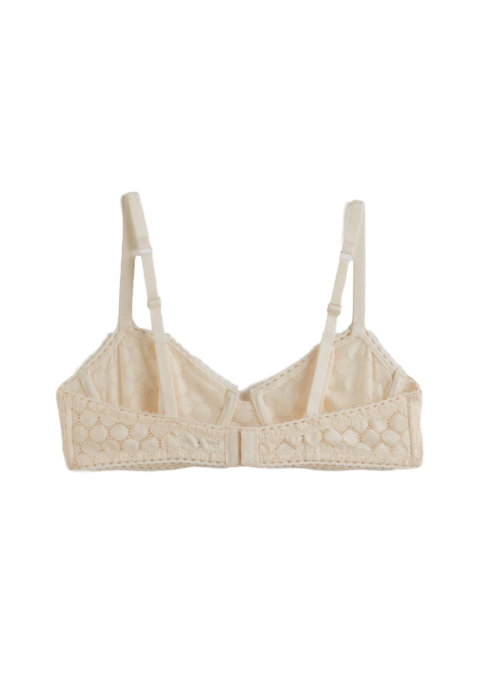 Soutien-gorge corbeille balconnet ROMY en dentelle, Oeko-Tex, Ecru, large image number 4