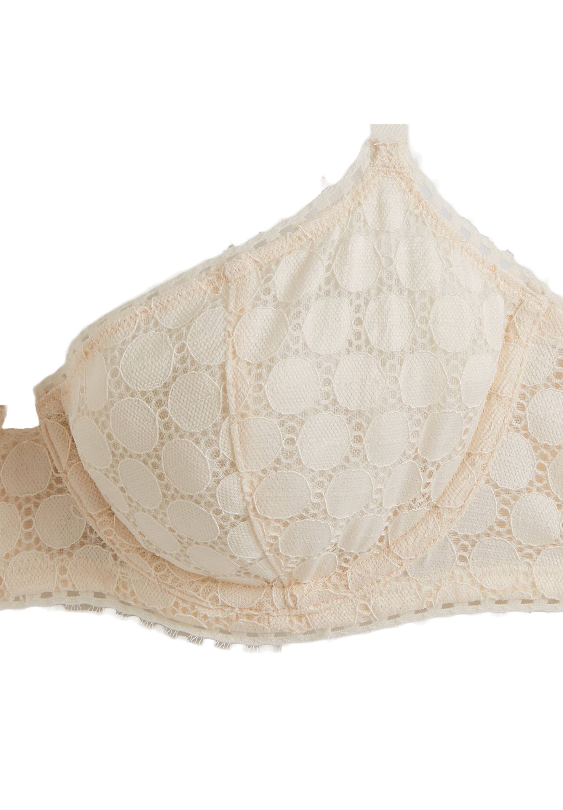 Soutien-gorge corbeille balconnet ROMY en dentelle, Oeko-Tex, Ecru, large image number 5