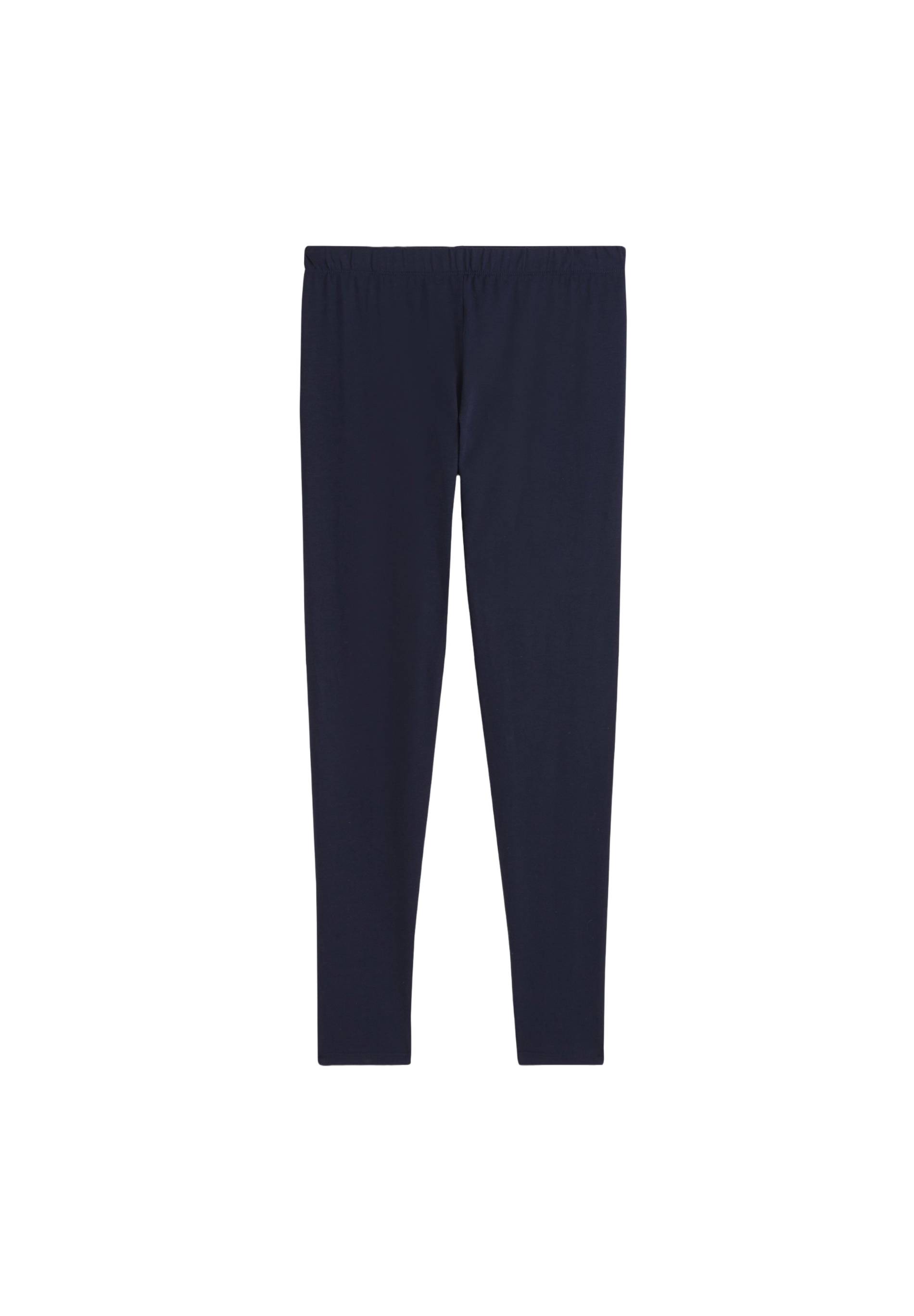 Legging uni en coton, Bio, Bleu foncé, large image number 5.0